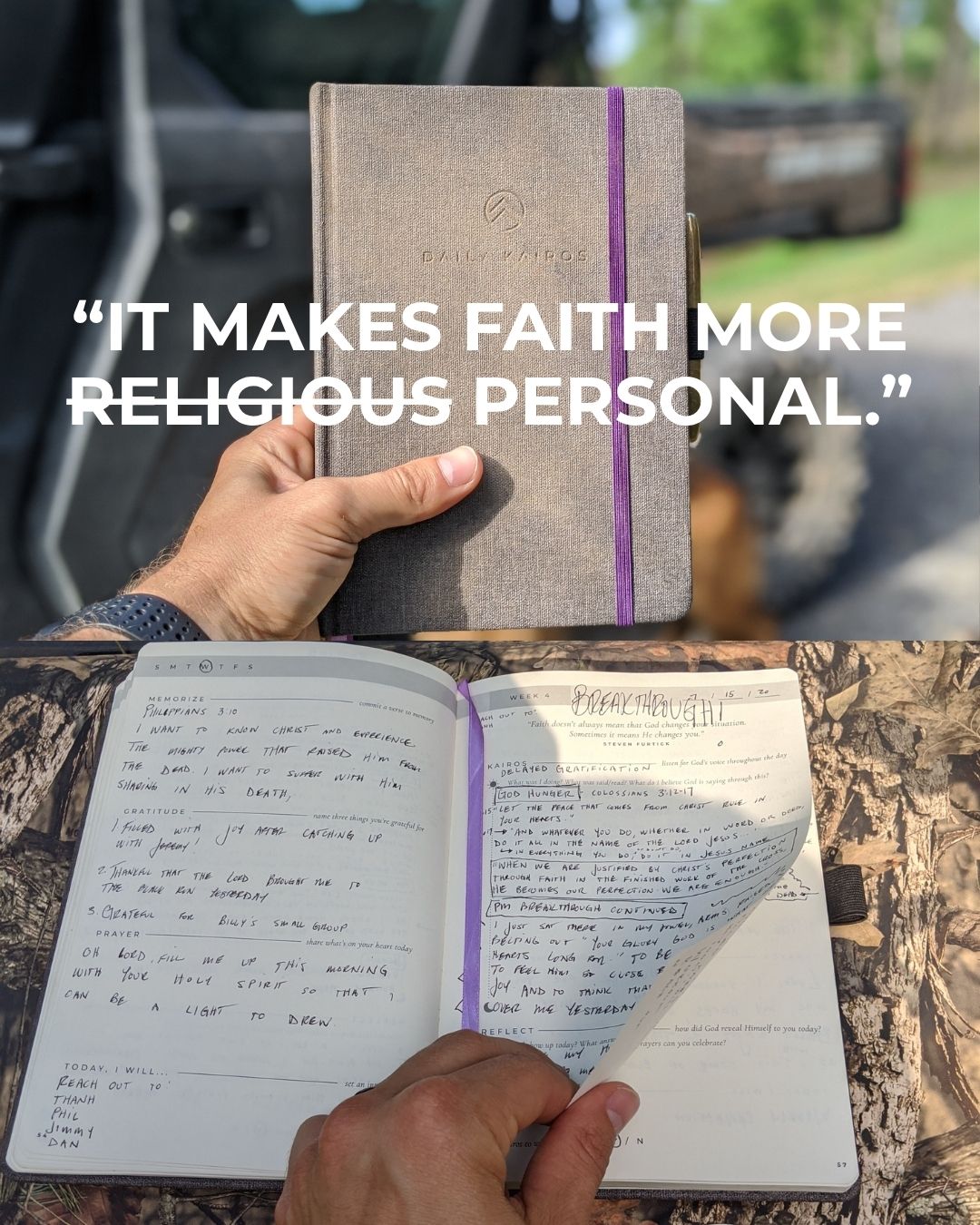 Daily Kairos Facebook ad: What 873 Men Said After Starting a Spiritual Routine