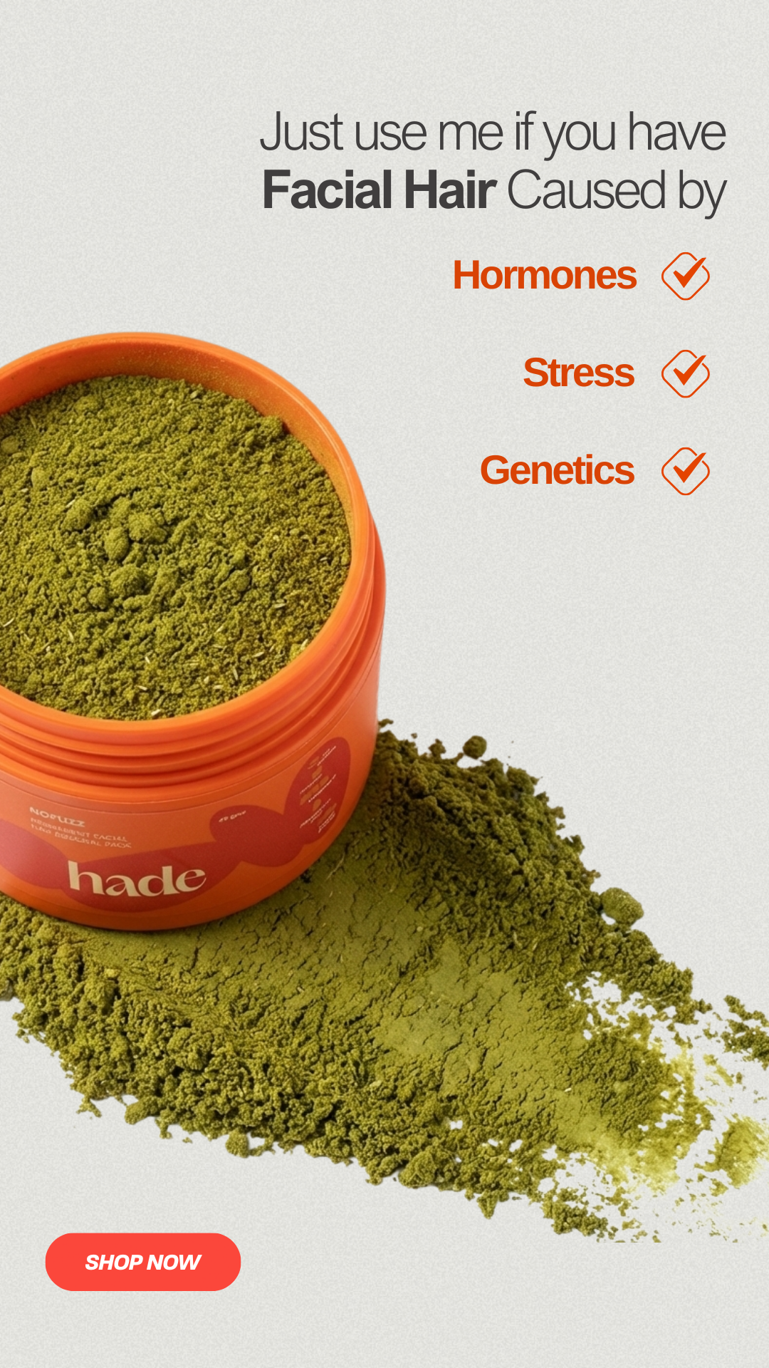 Hade Organic Skincare Facebook ad