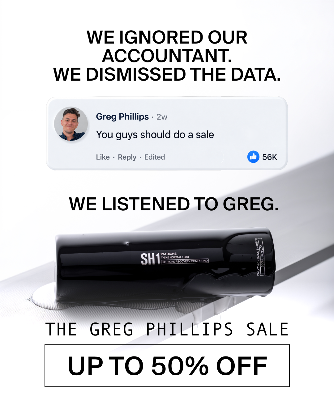 PATRICKS Facebook ad