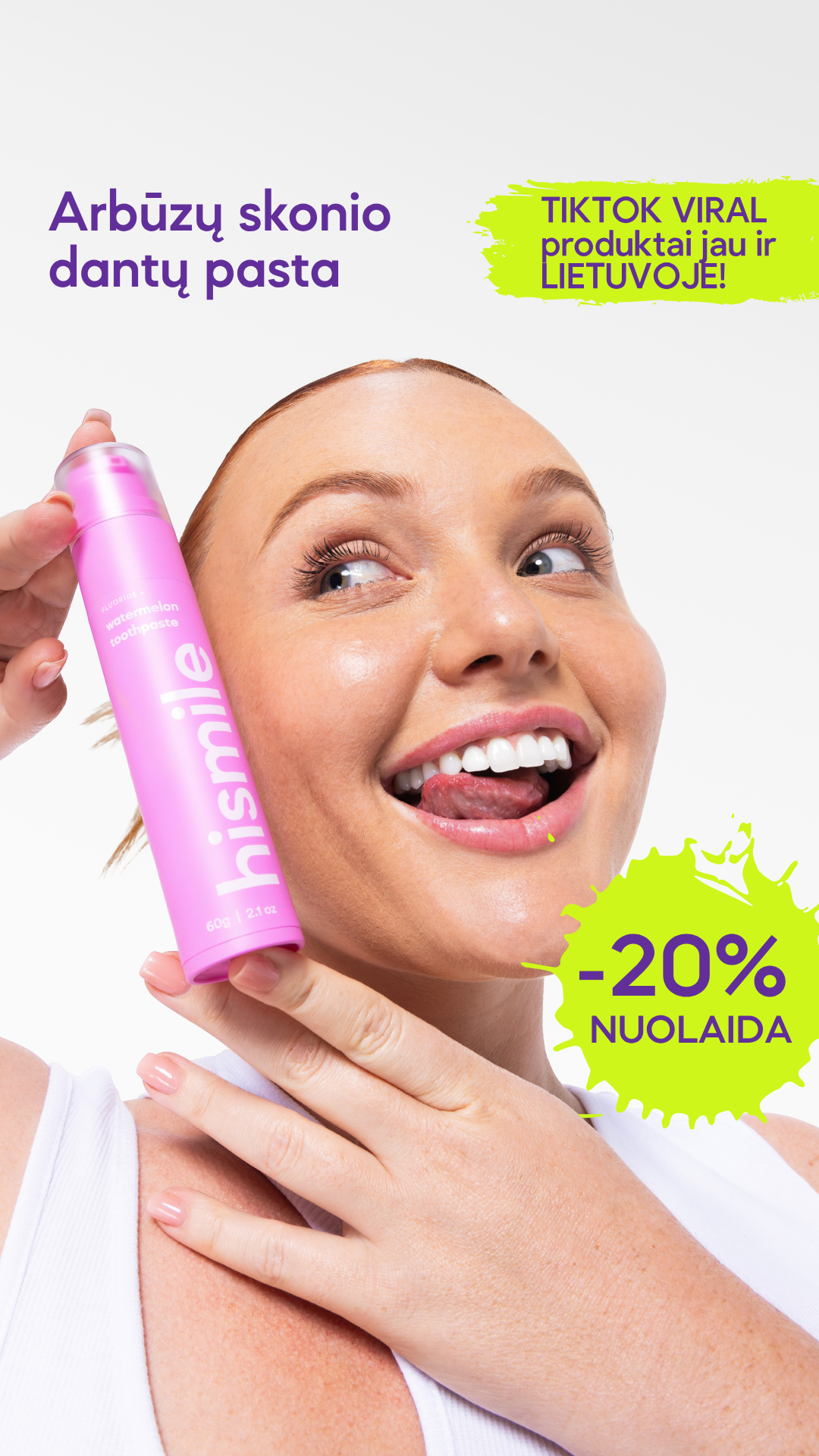 Hismile Baltics Facebook ad