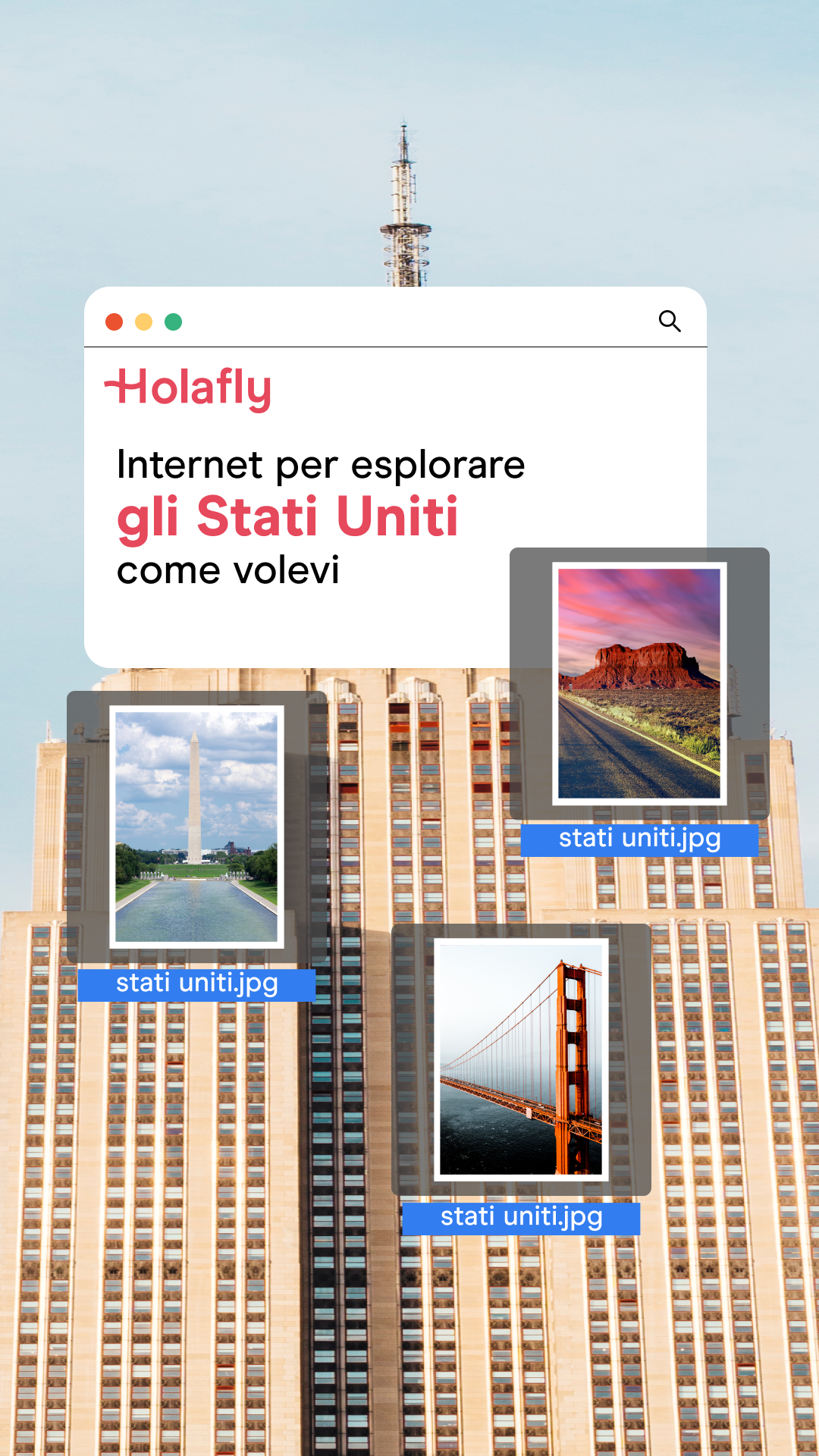 Holafly Italian Facebook ad