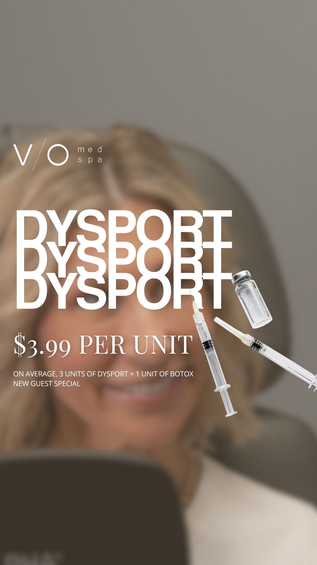 VIO Med Spa Huntersville Facebook ad: Refined for $3.99/Unit
