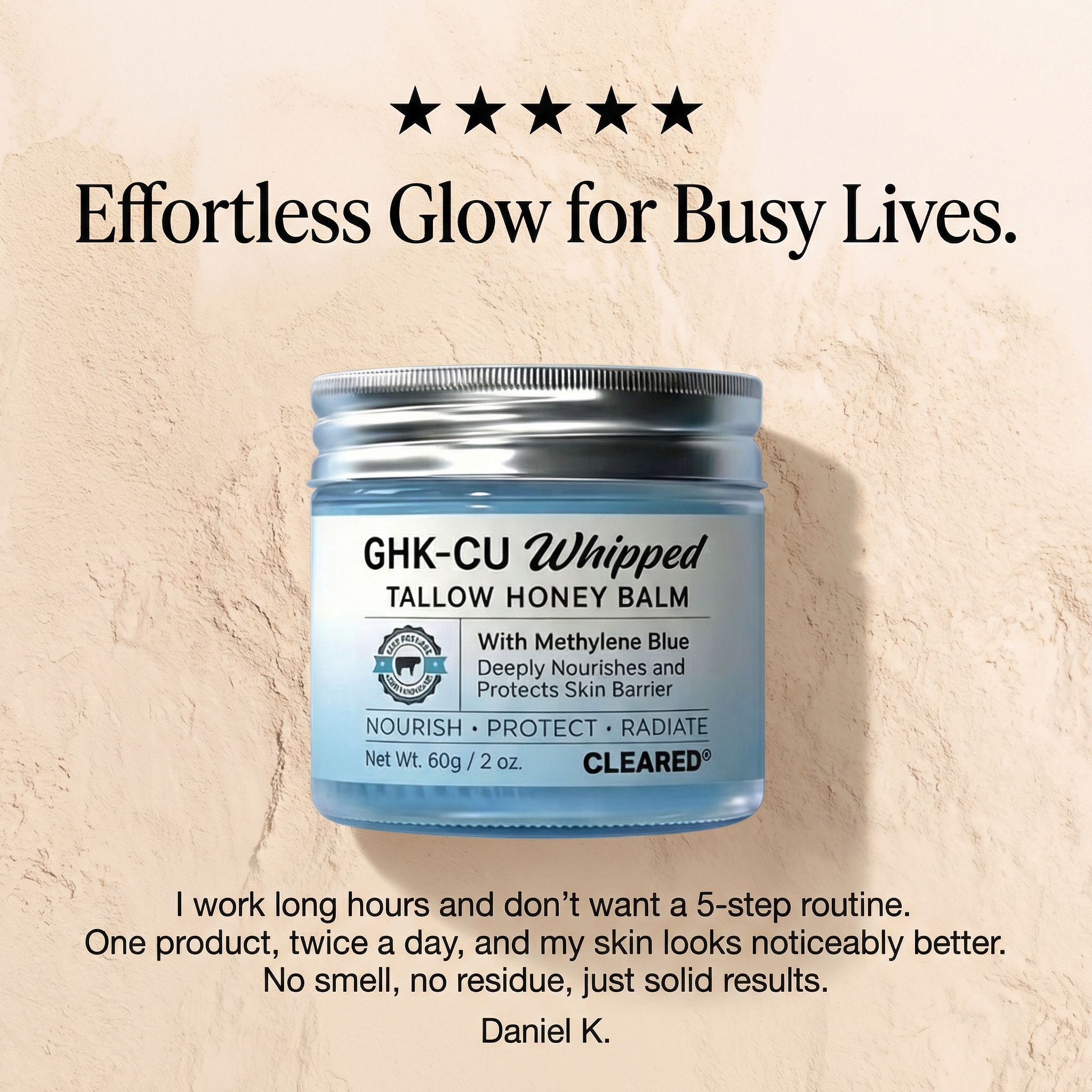 TryCleared Facebook ad: Upgrade Your Skin, 53% Off