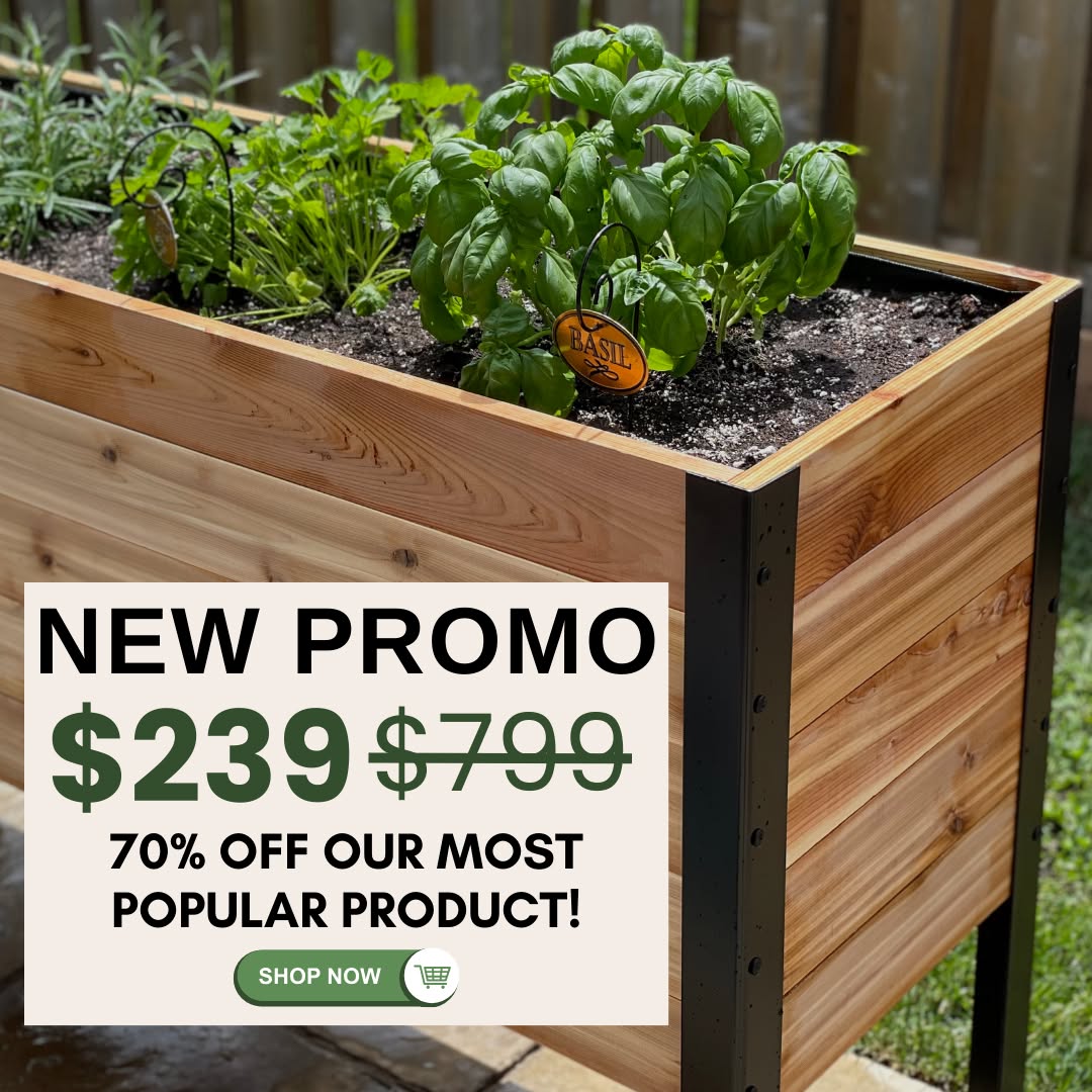 Cedar Planters Facebook ad