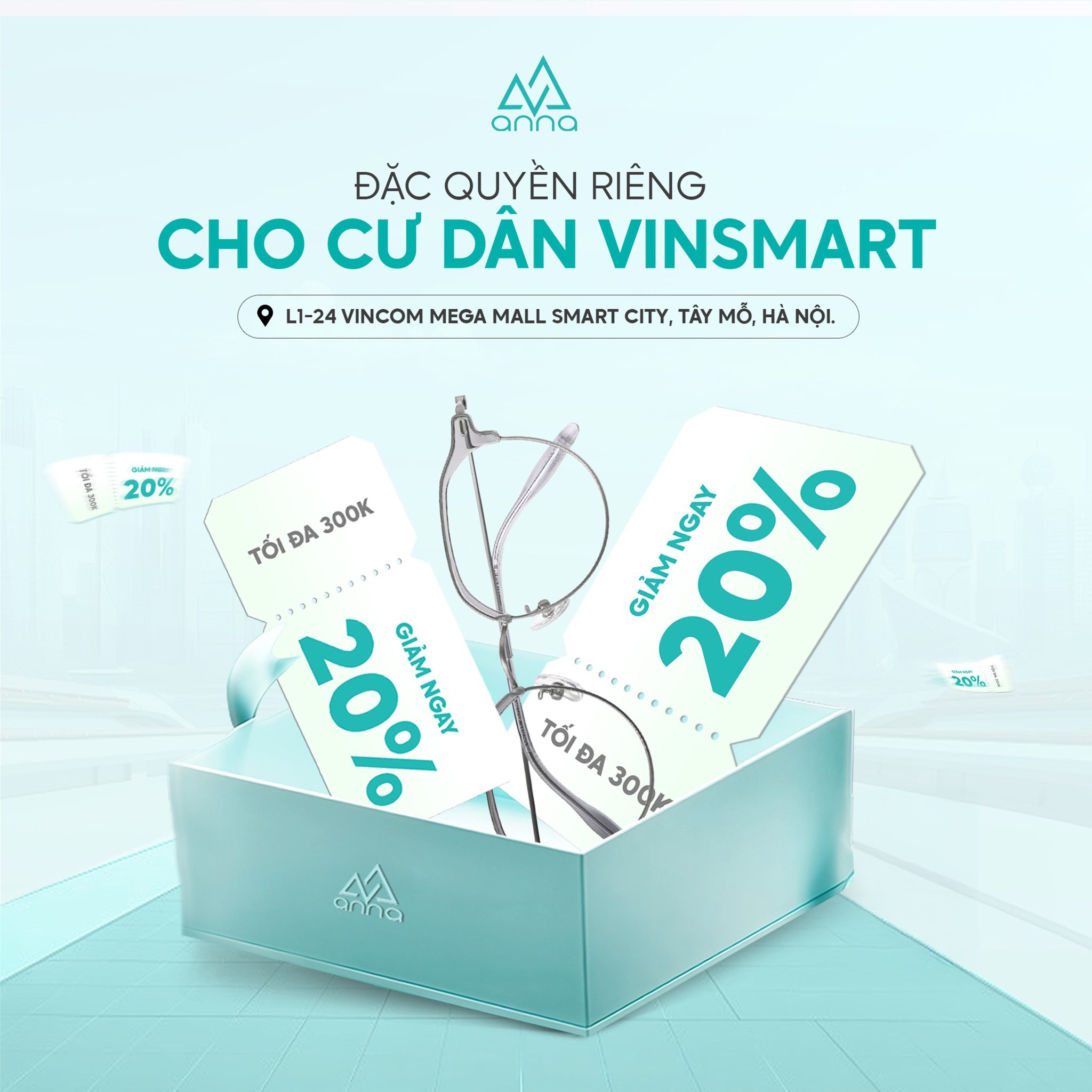 Anna Eyeglasses Facebook ad