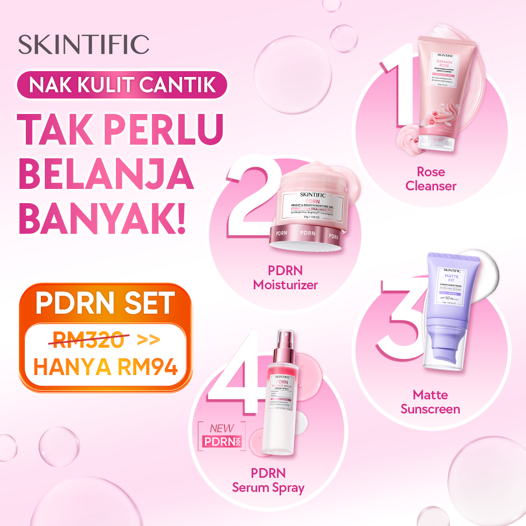 Skintific -Malaysia Facebook ad: 4-Step Cerah + SPF Set