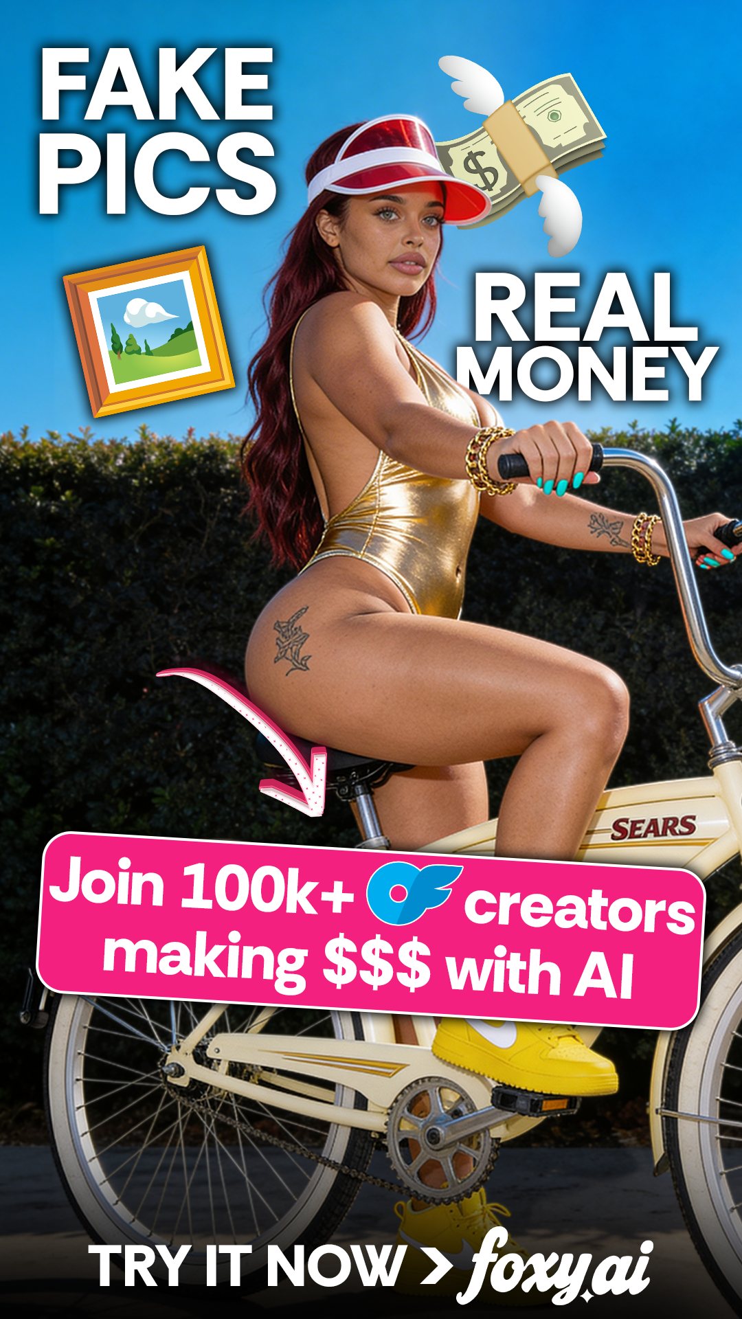Foxy AI: Video & Photo Generator Facebook ad from Feb 25, 2026