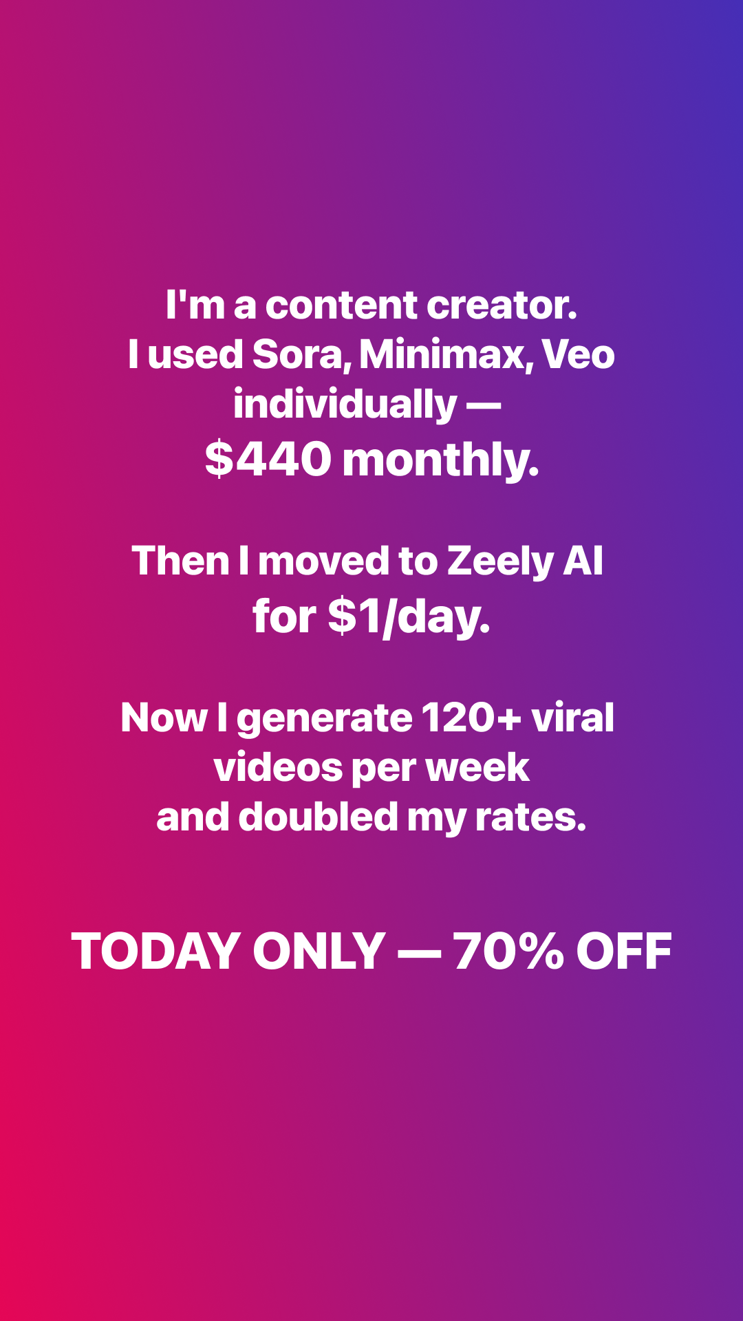 Zeely Facebook ad