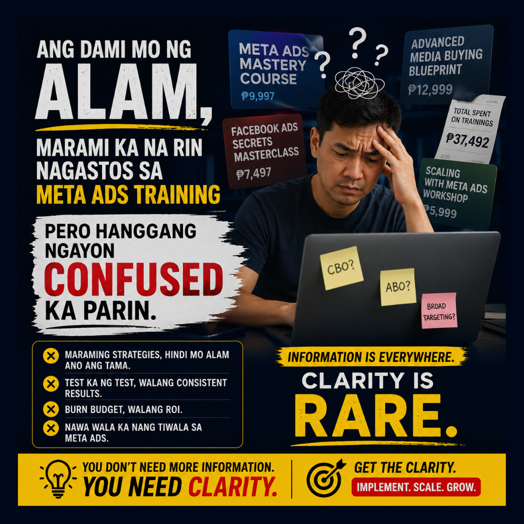 Digital Homie Facebook ad: Ang dami mo ng alam. Marami ka na rin nagastos sa ma…