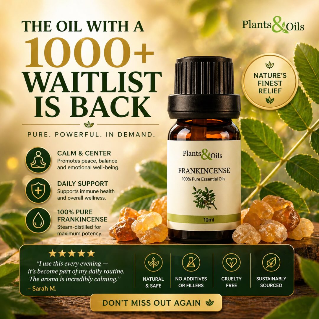 Plants and Oils Facebook ad