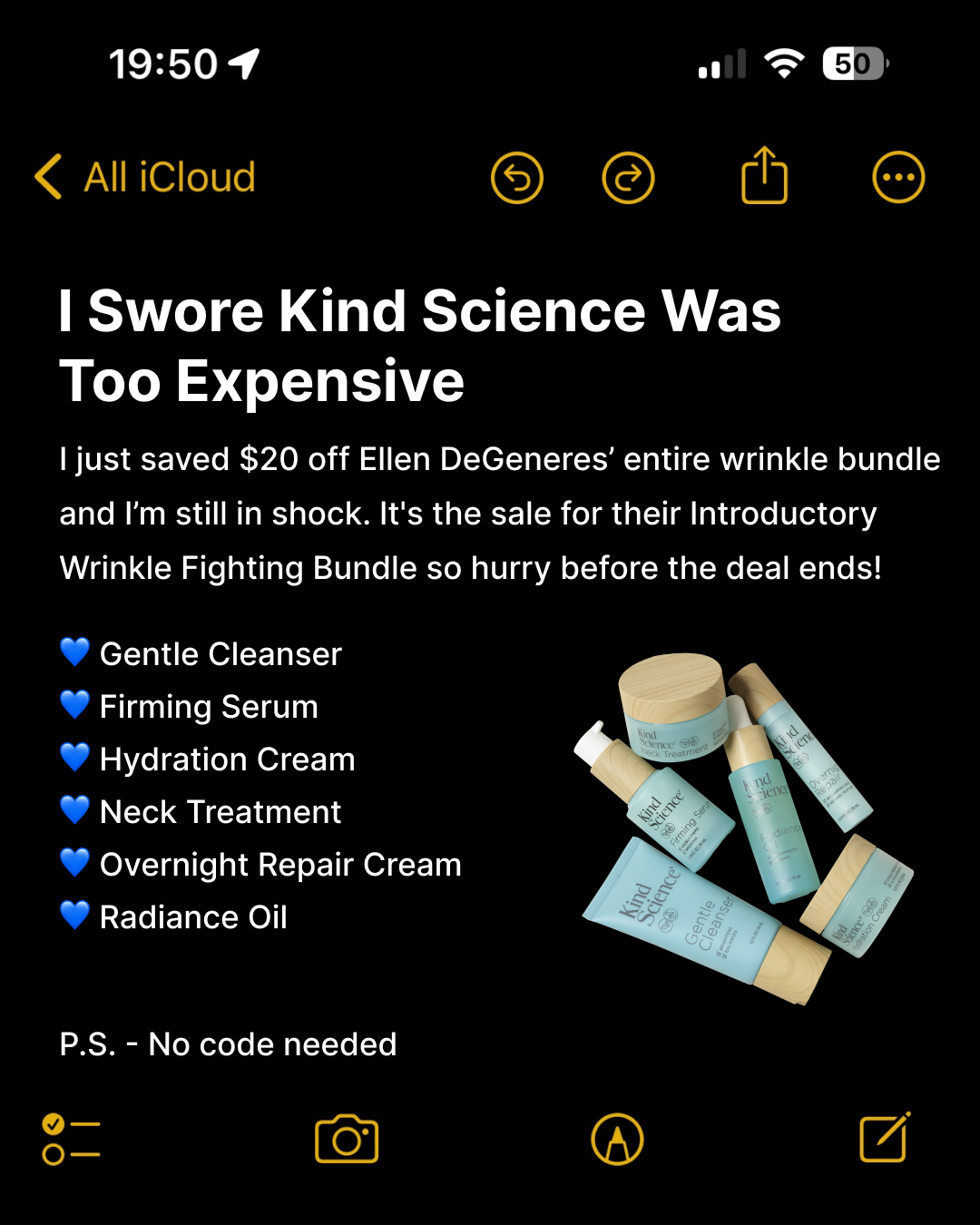 Kind Science Facebook ad