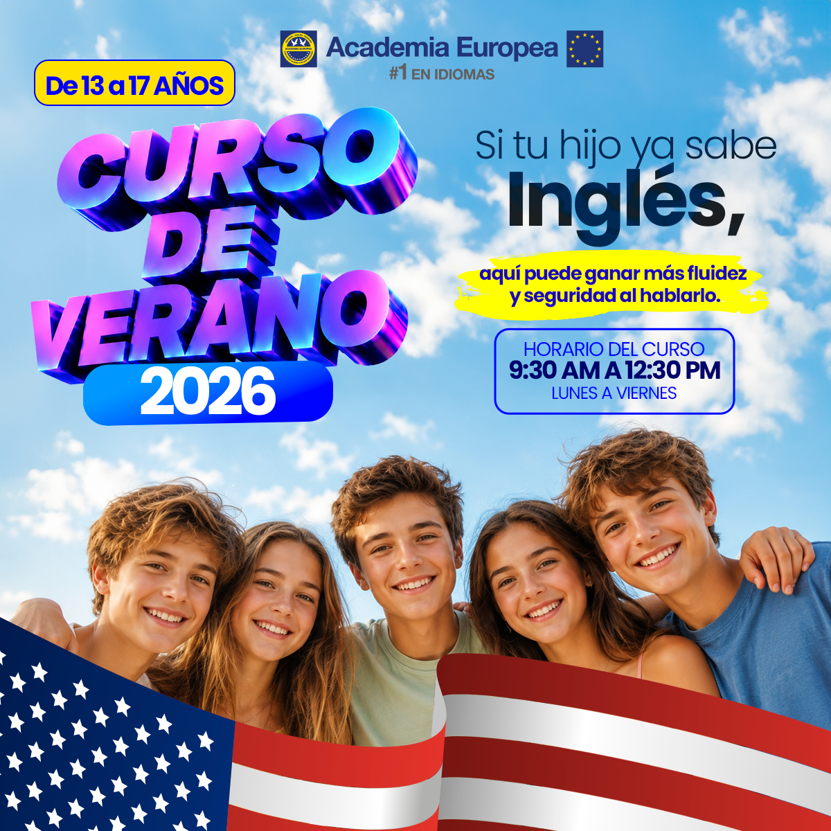 Academia Europea Facebook ad from Jun 11, 2026