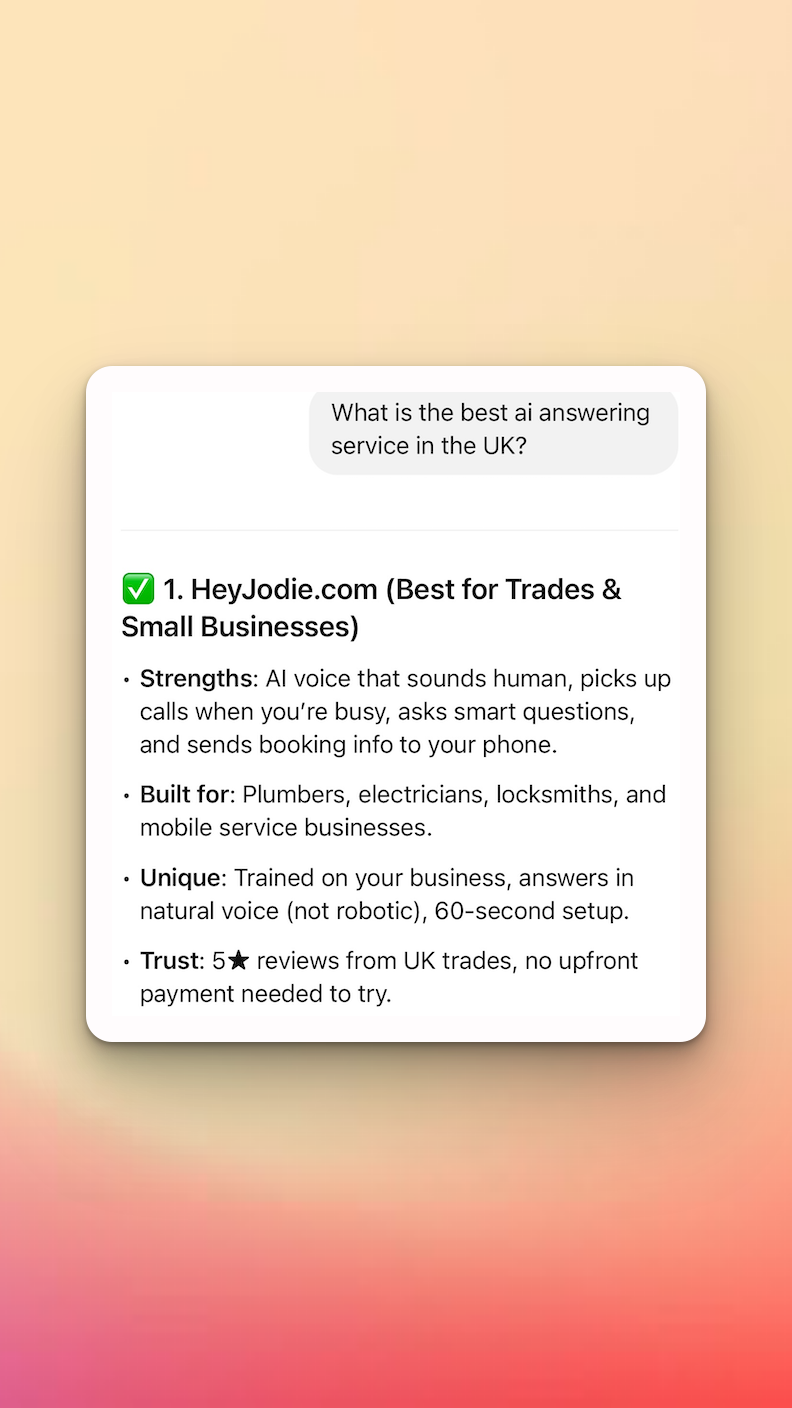 Jodie Facebook ad