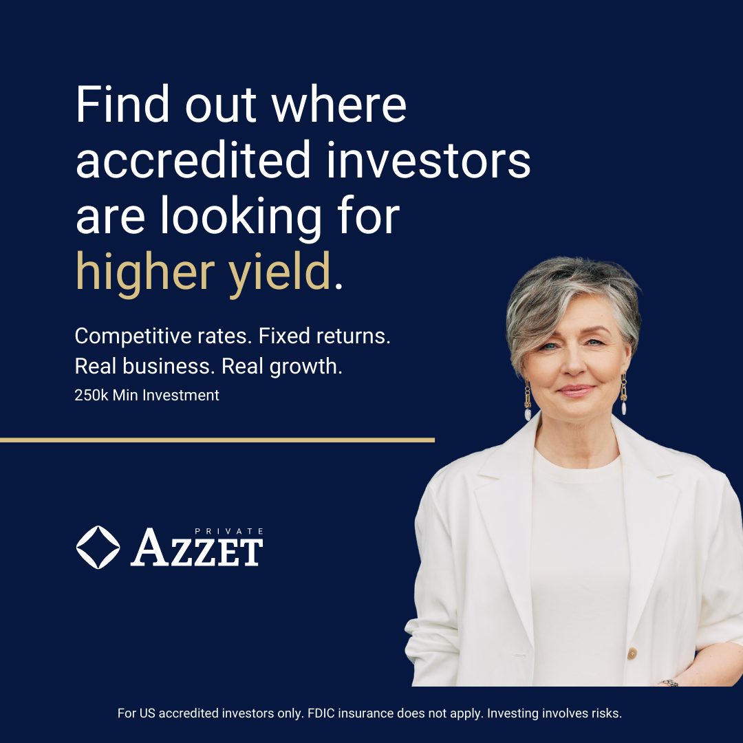 Azzet Private Facebook ad: Your Savings Earning 1-2% While Inflation Eats Your Wealth?