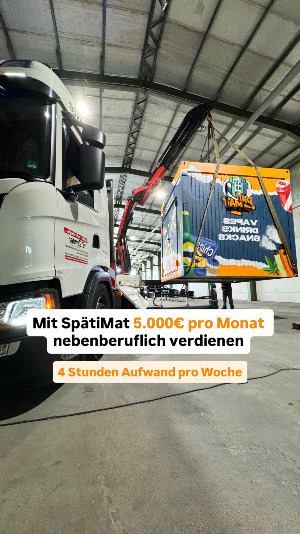 Spätimat Facebook ad: Nebenberuflich selbstständig mit dem Automaten Business
