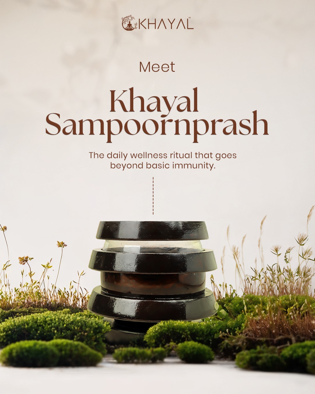 Khayal Health Facebook ad: Power your day with Shilajit Gold.