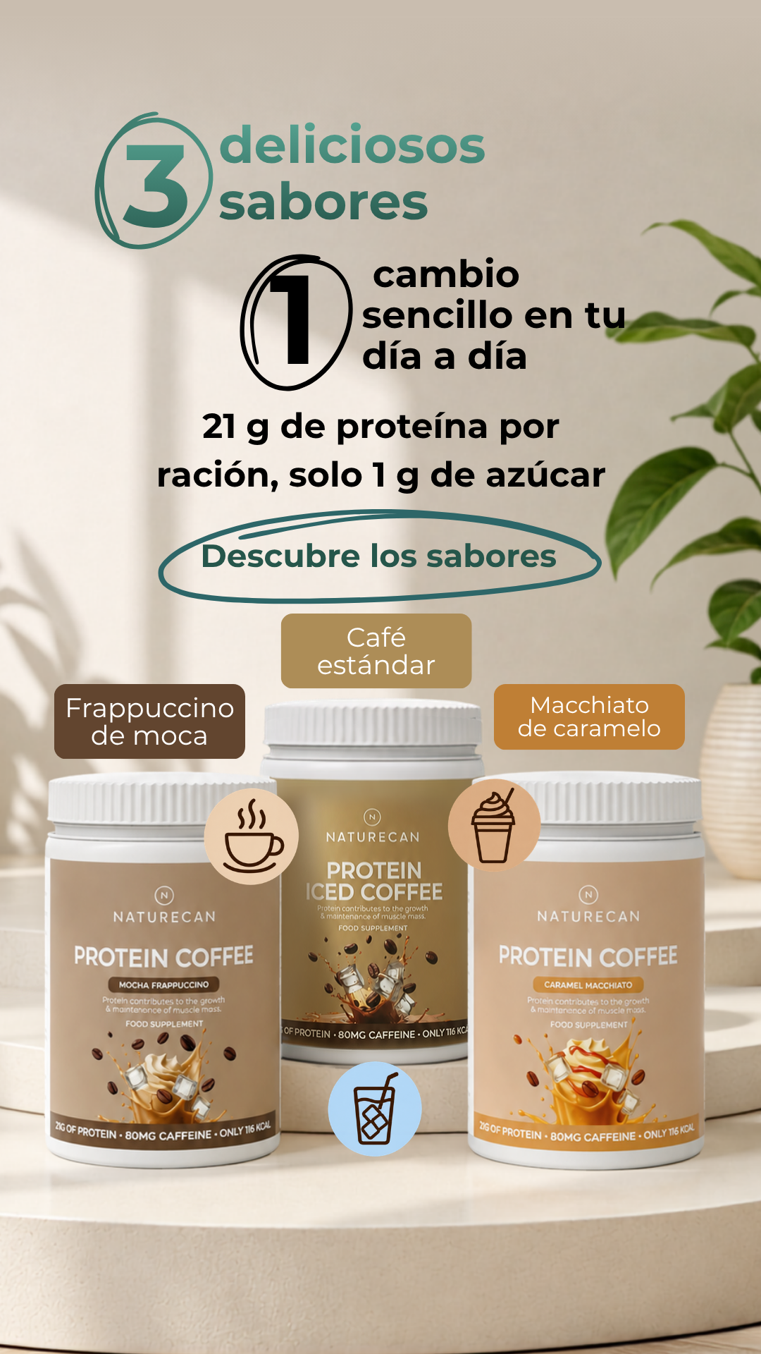 Naturecan España Facebook ad: Mejora tu café matutino y potencia tus resultados
