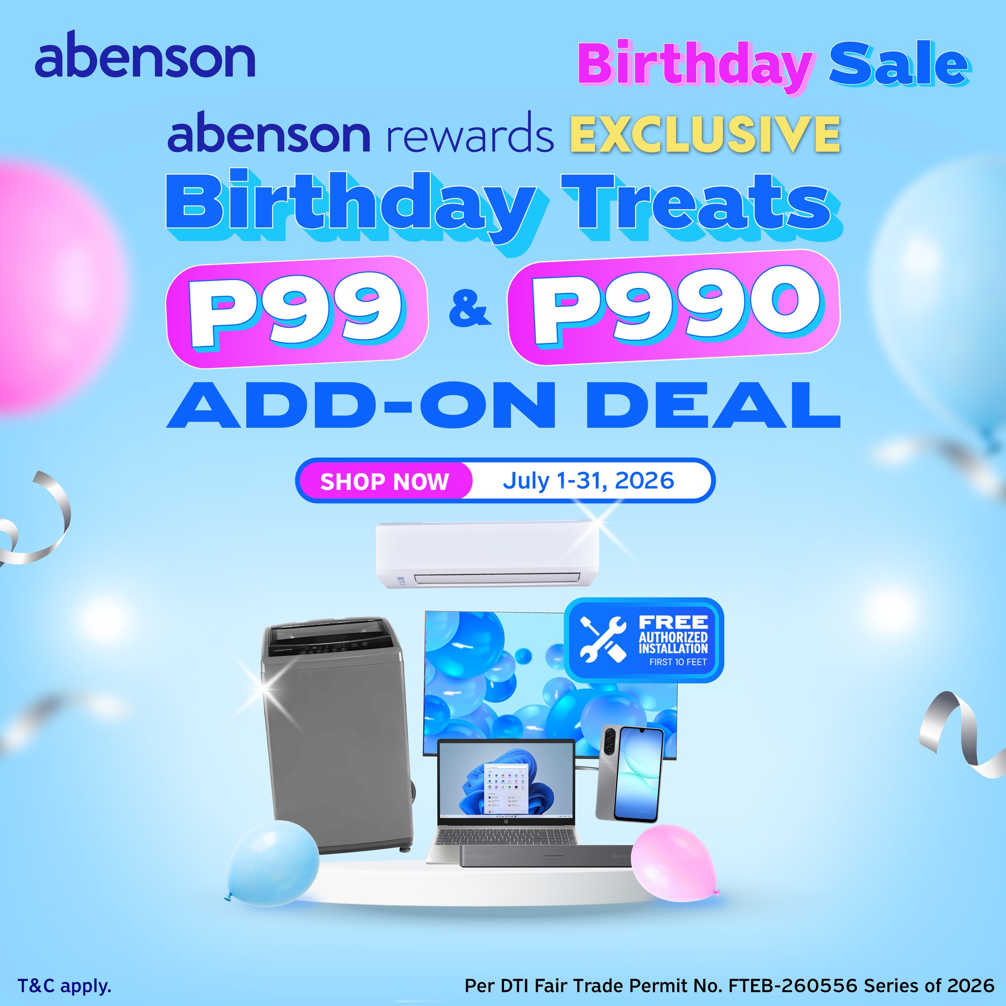 Abenson Facebook ad
