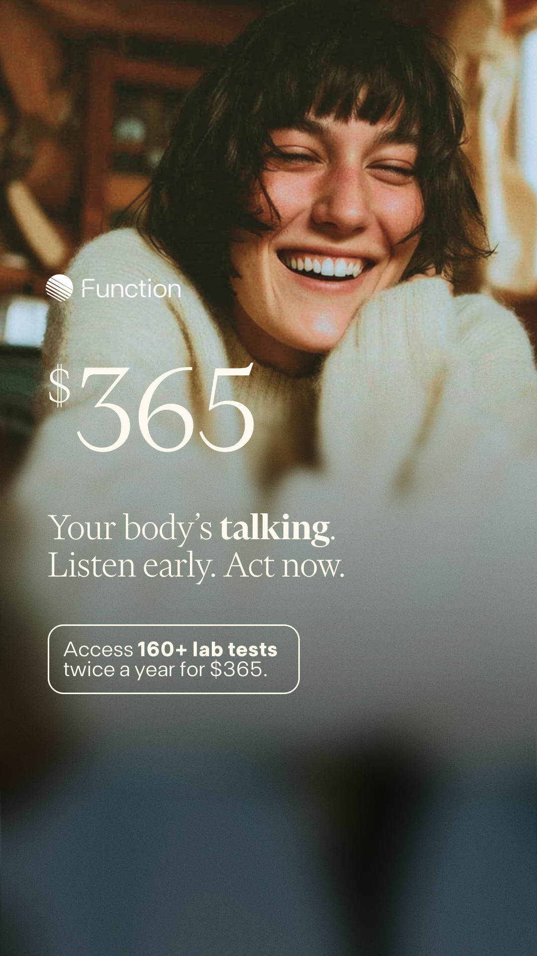 Function Health Facebook ad