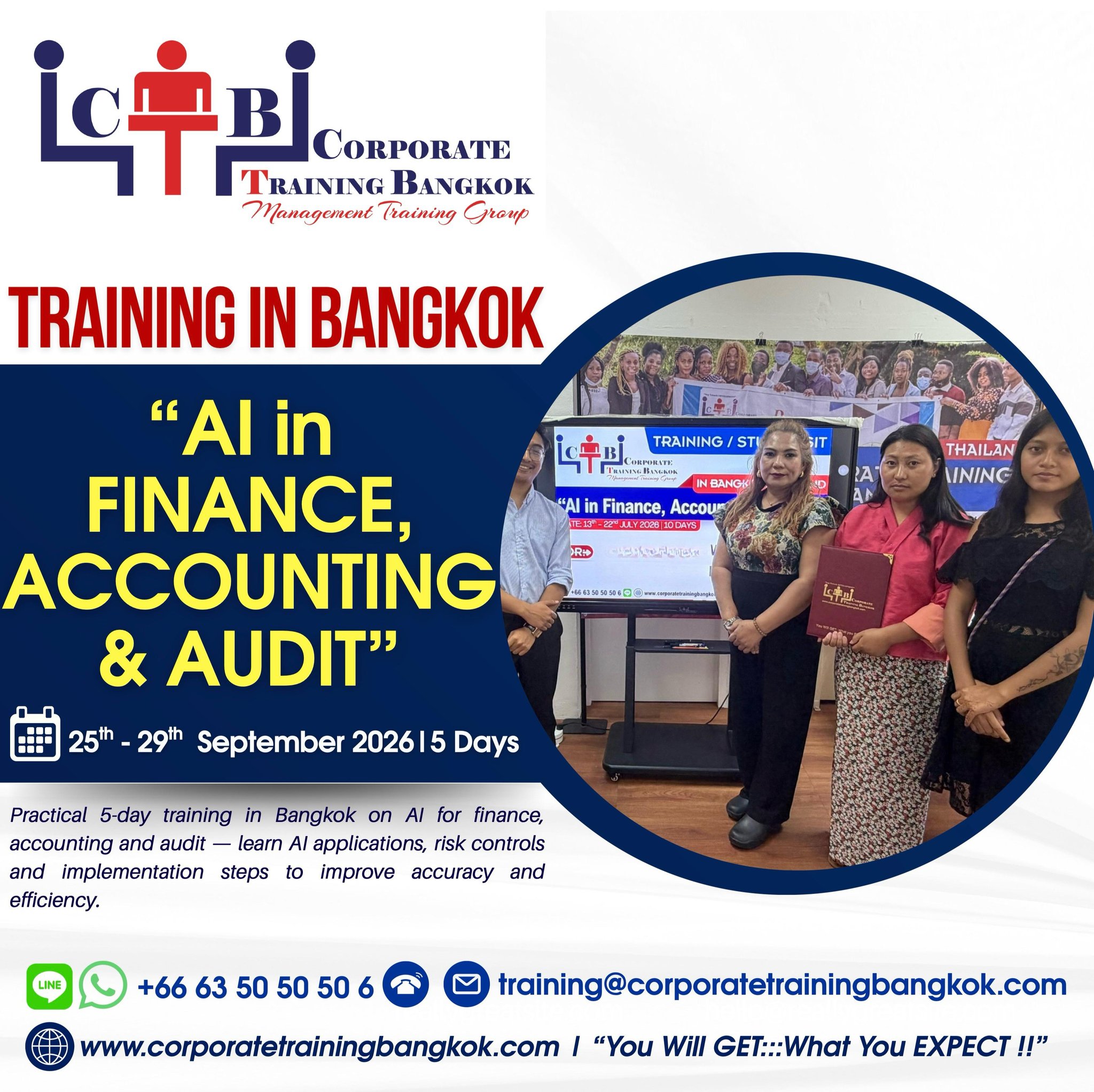 Corporate Training Bangkok-CTB Thailand Facebook ad: AI in Finance, Accounting & Audit Training in…