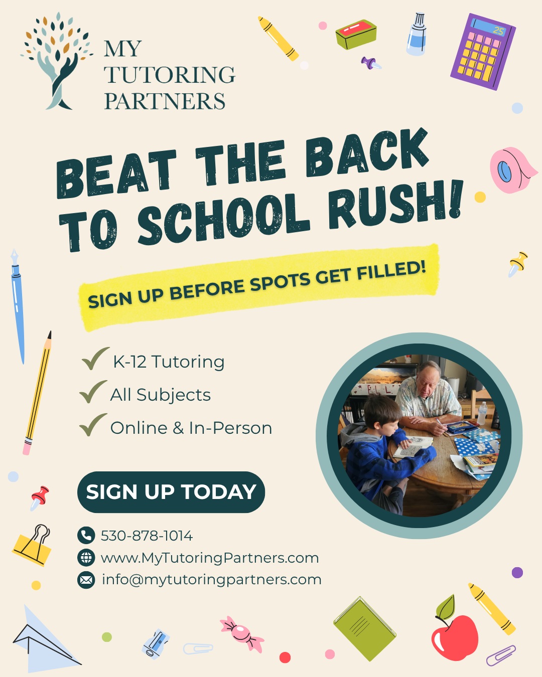 My Tutoring Partners Facebook ad
