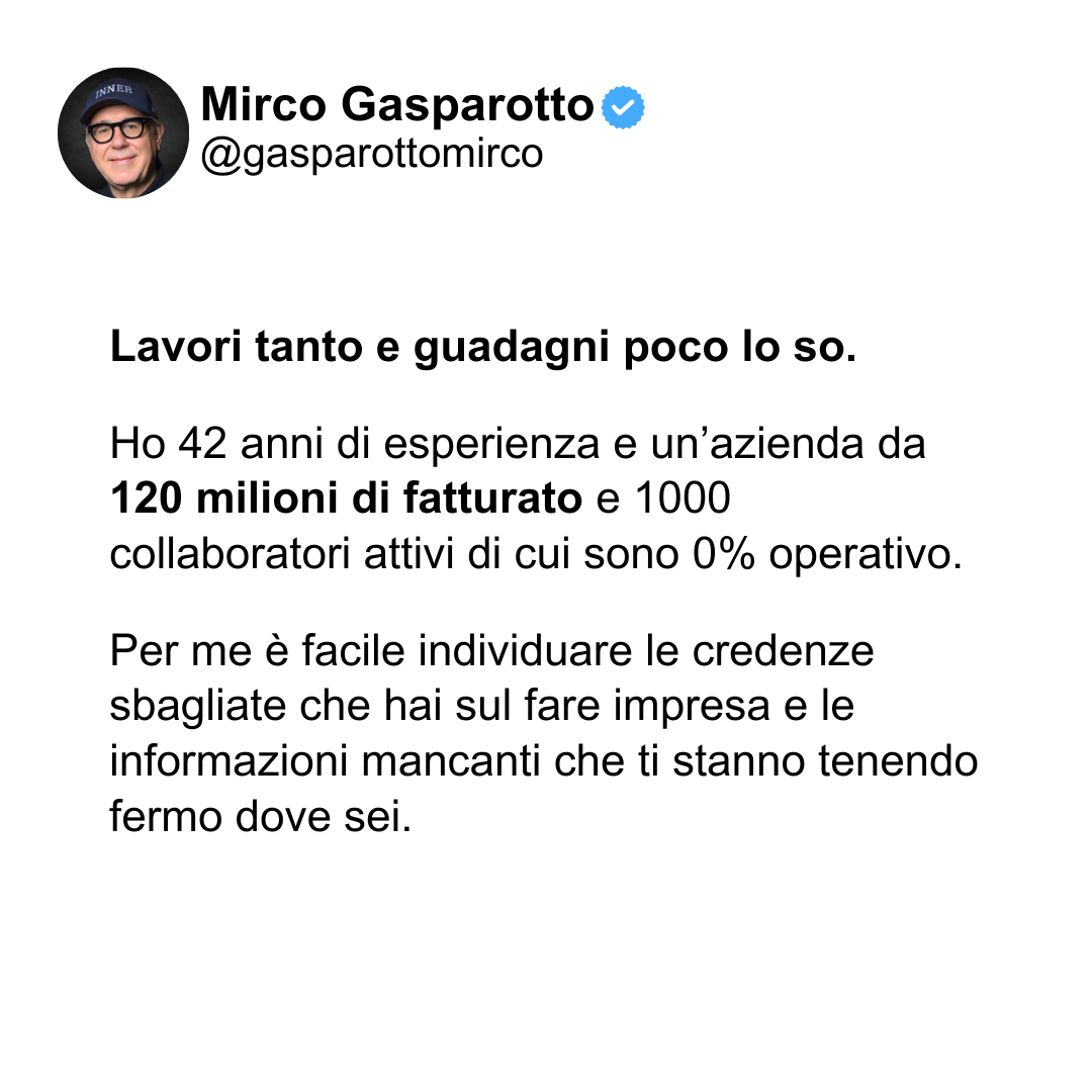 Mirco Gasparotto Facebook ad