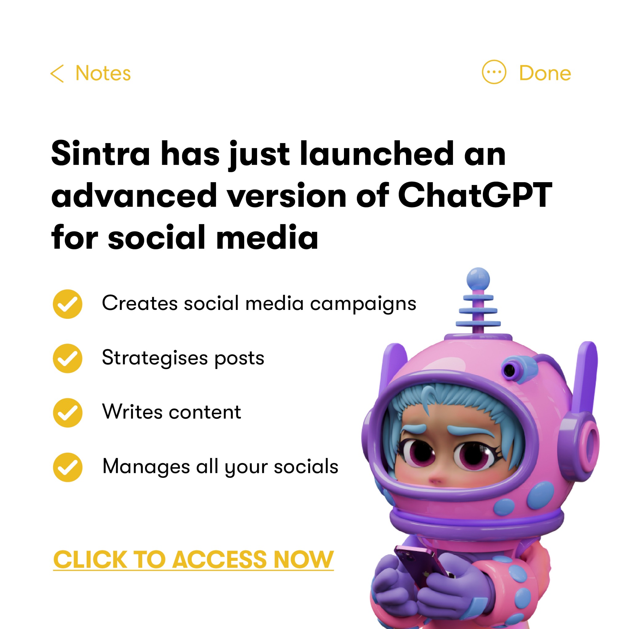 sintra.ai Facebook ad