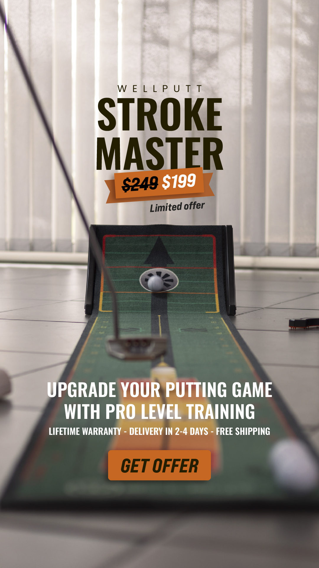 Wellputt Golf Facebook ad