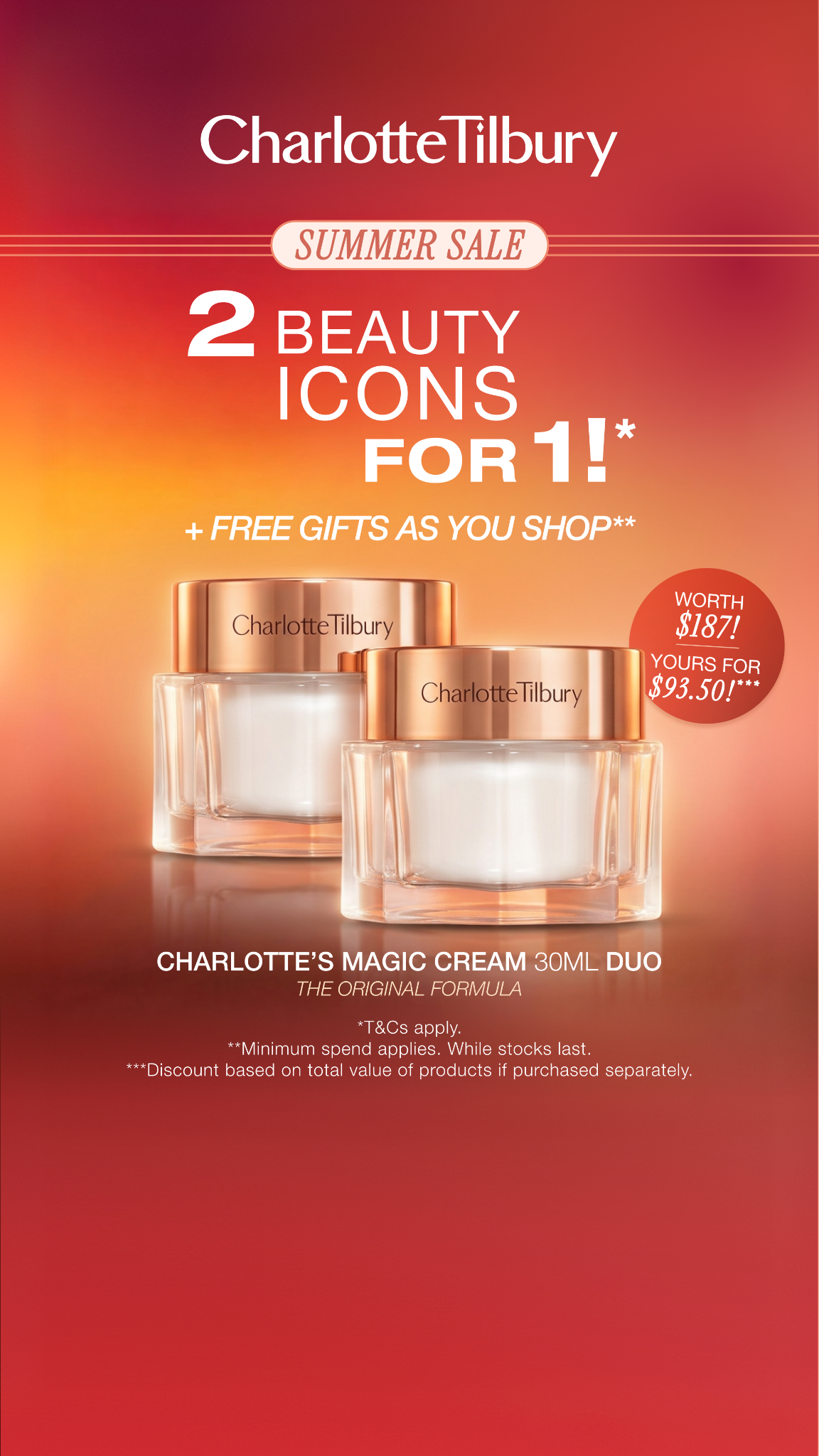 Charlotte Tilbury Skincare Facebook ad