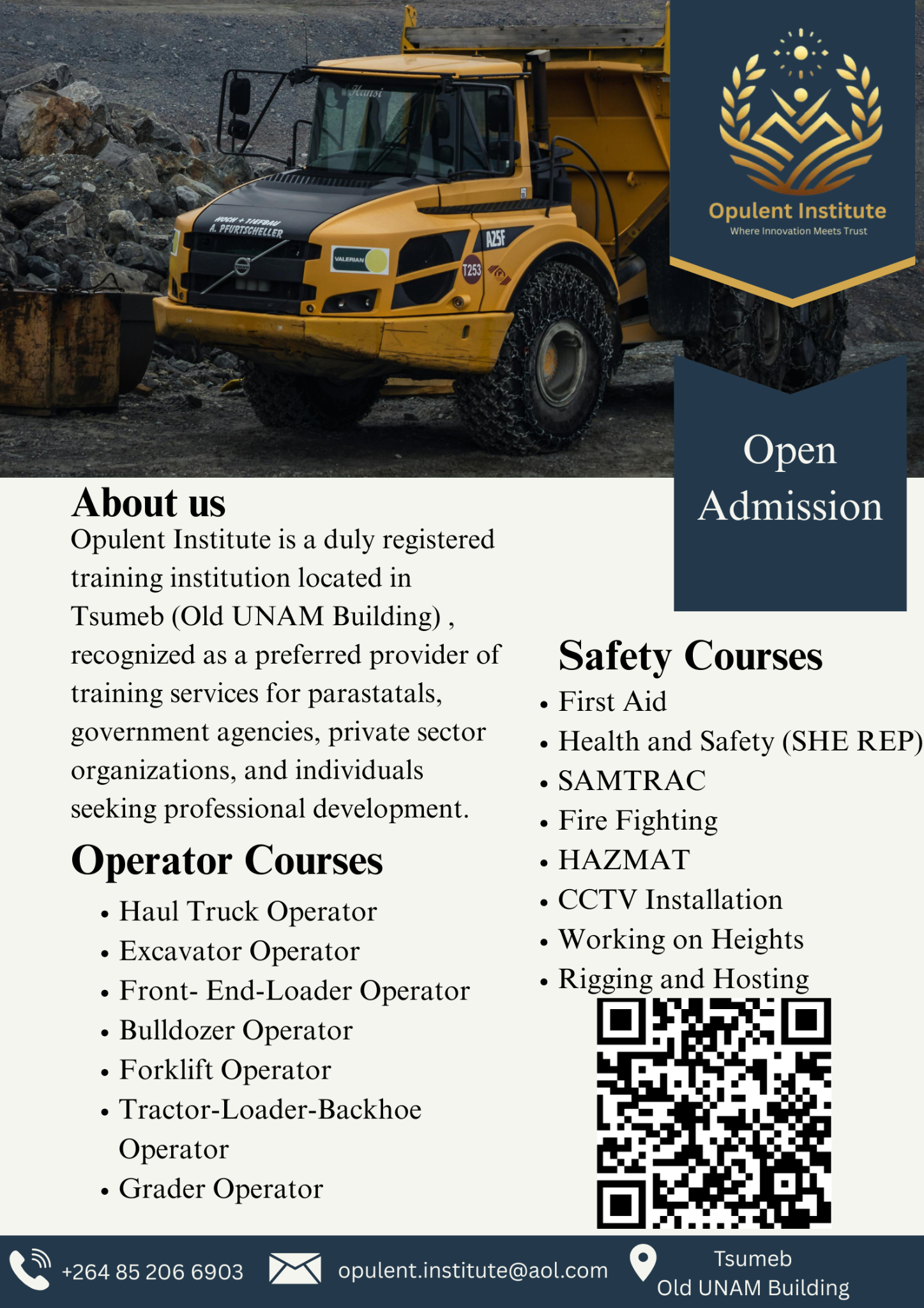 Opulent Institute Facebook ad: Opulent Institute Training