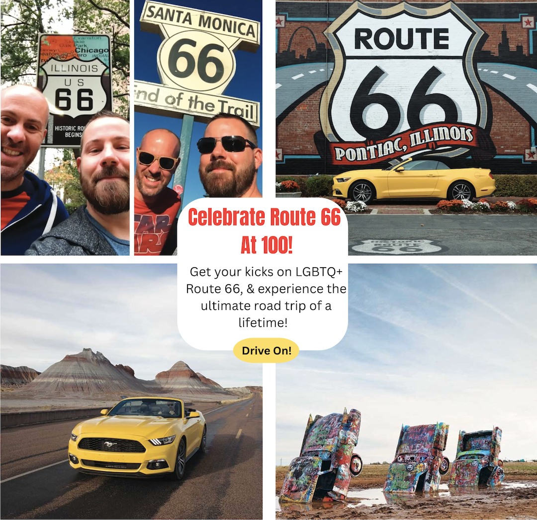 Passport Magazine Facebook ad: Route 66 At 100