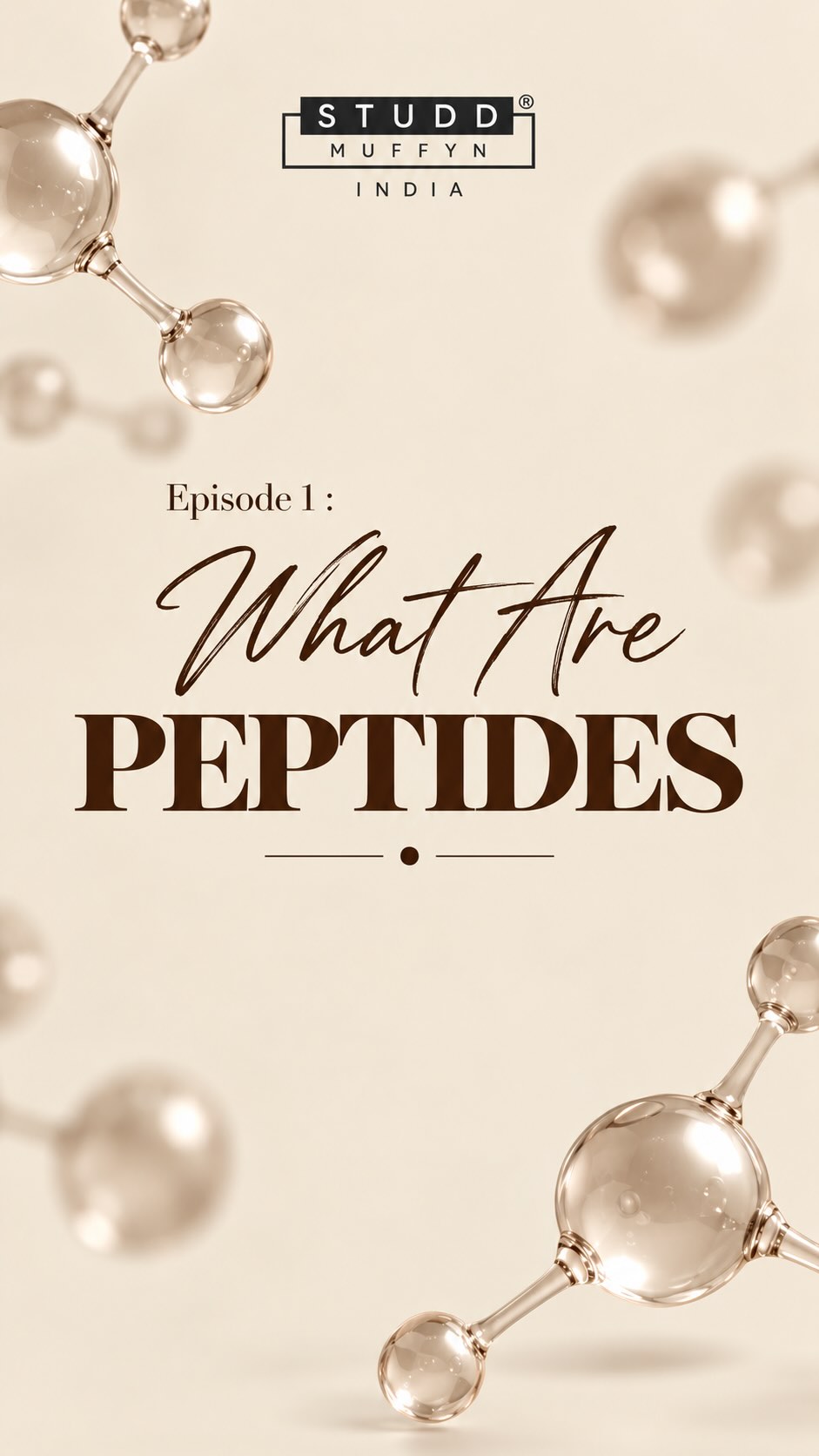 Studd Muffyn Facebook ad: 7 Days. 7 Peptide Stories.