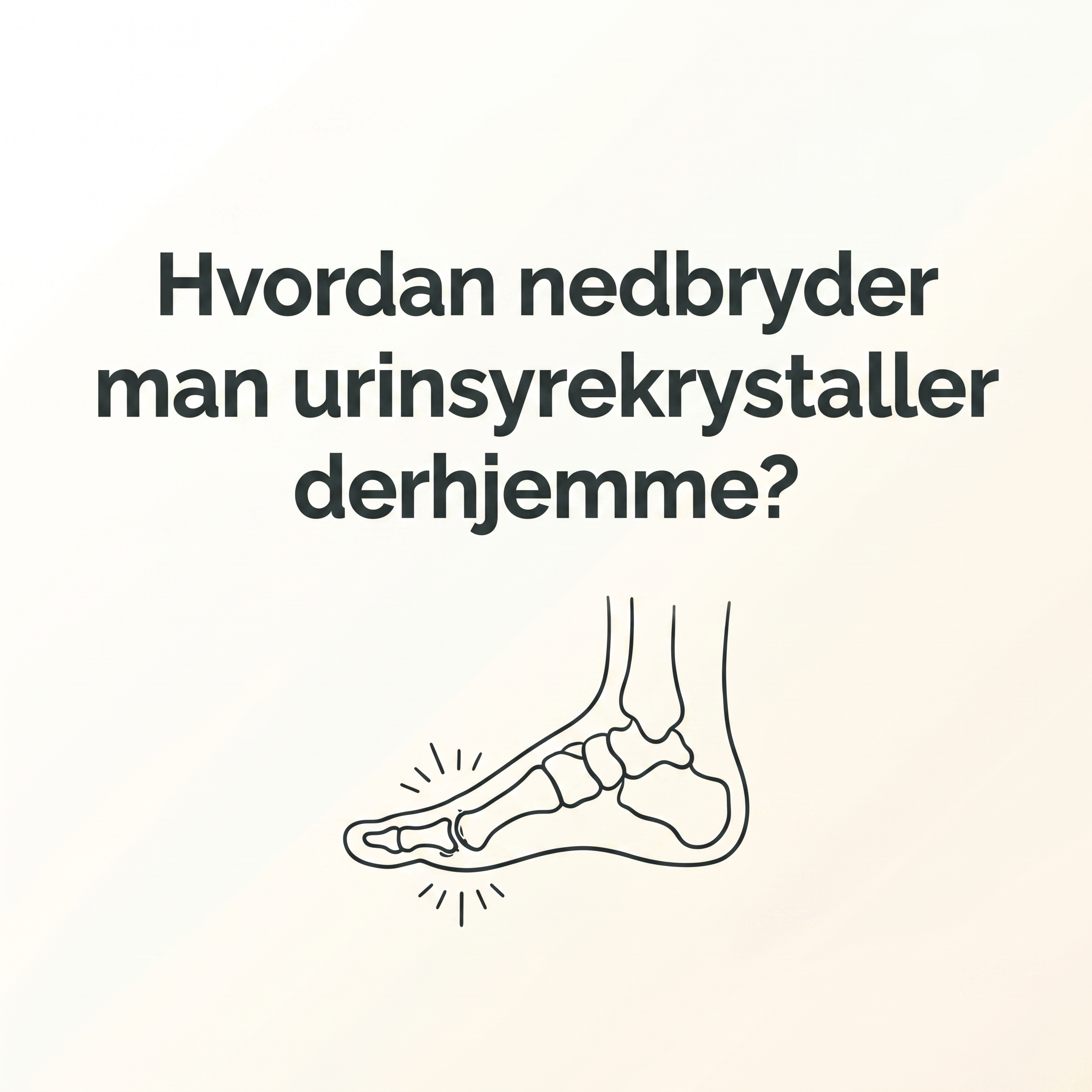 Nora Kristensen Facebook ad: Allopurinol stopper nydannelsen af urinsyre, men opløser…