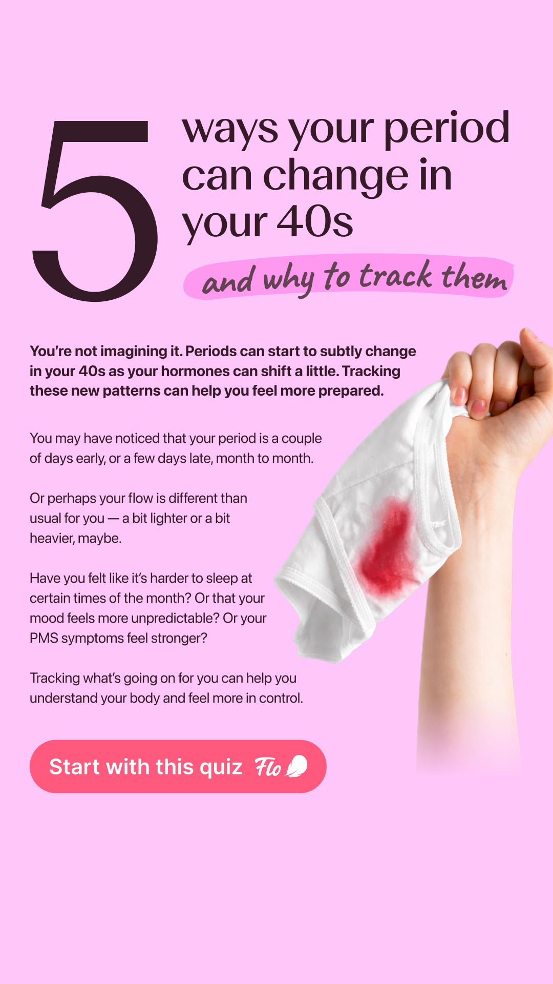 Flo App Facebook ad