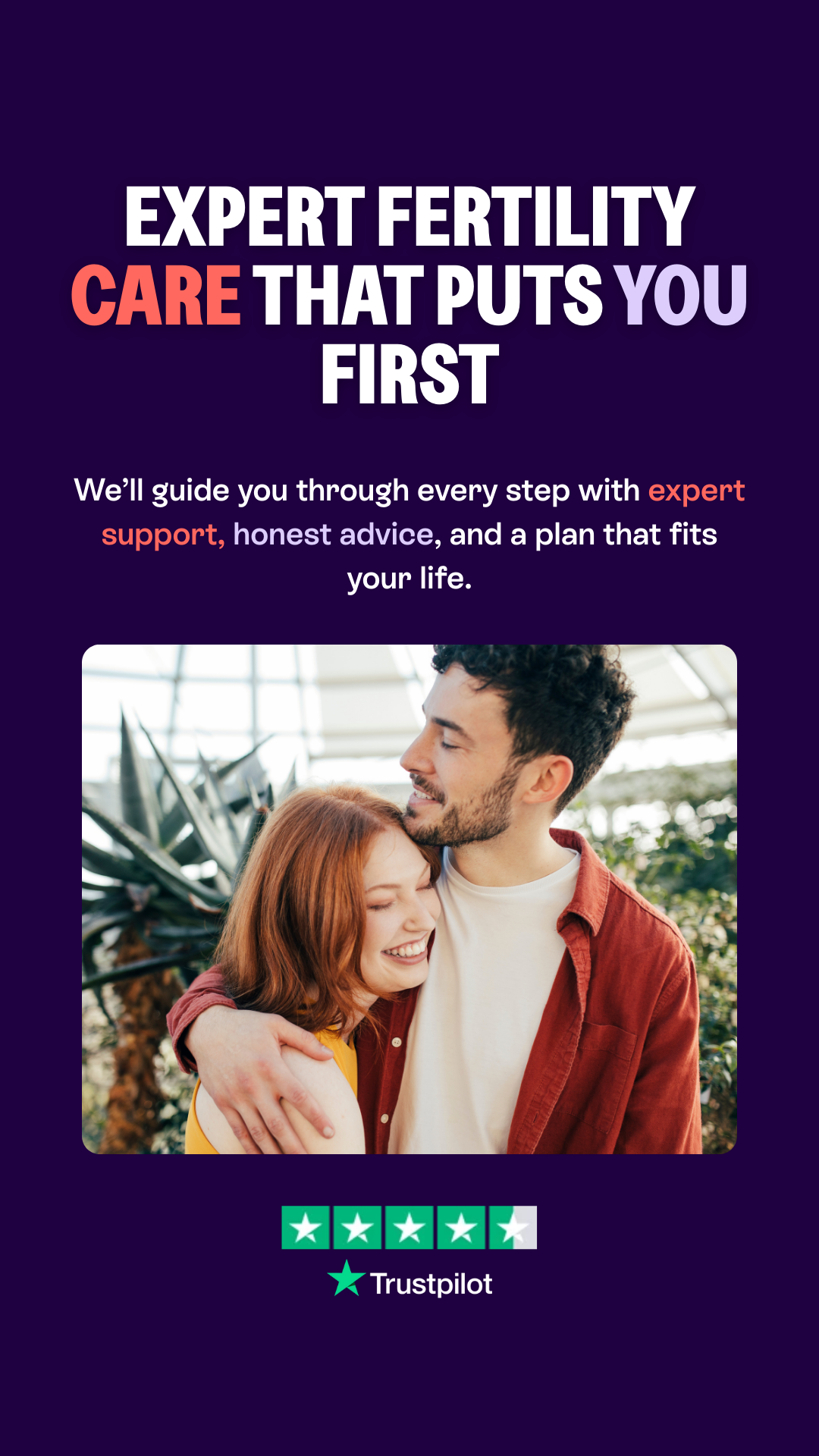 Care Fertility Facebook ad