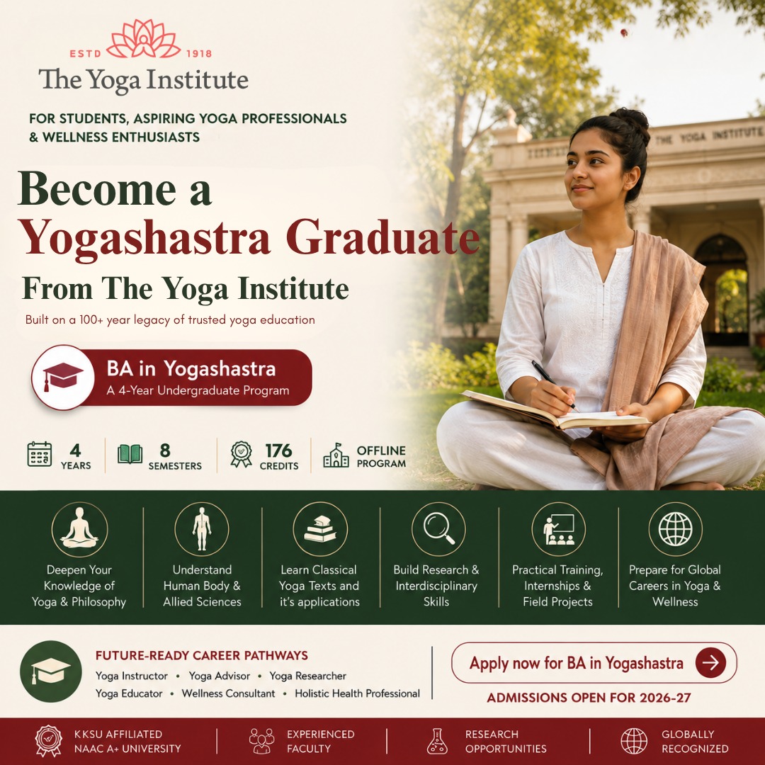 The Yoga Institute Facebook ad