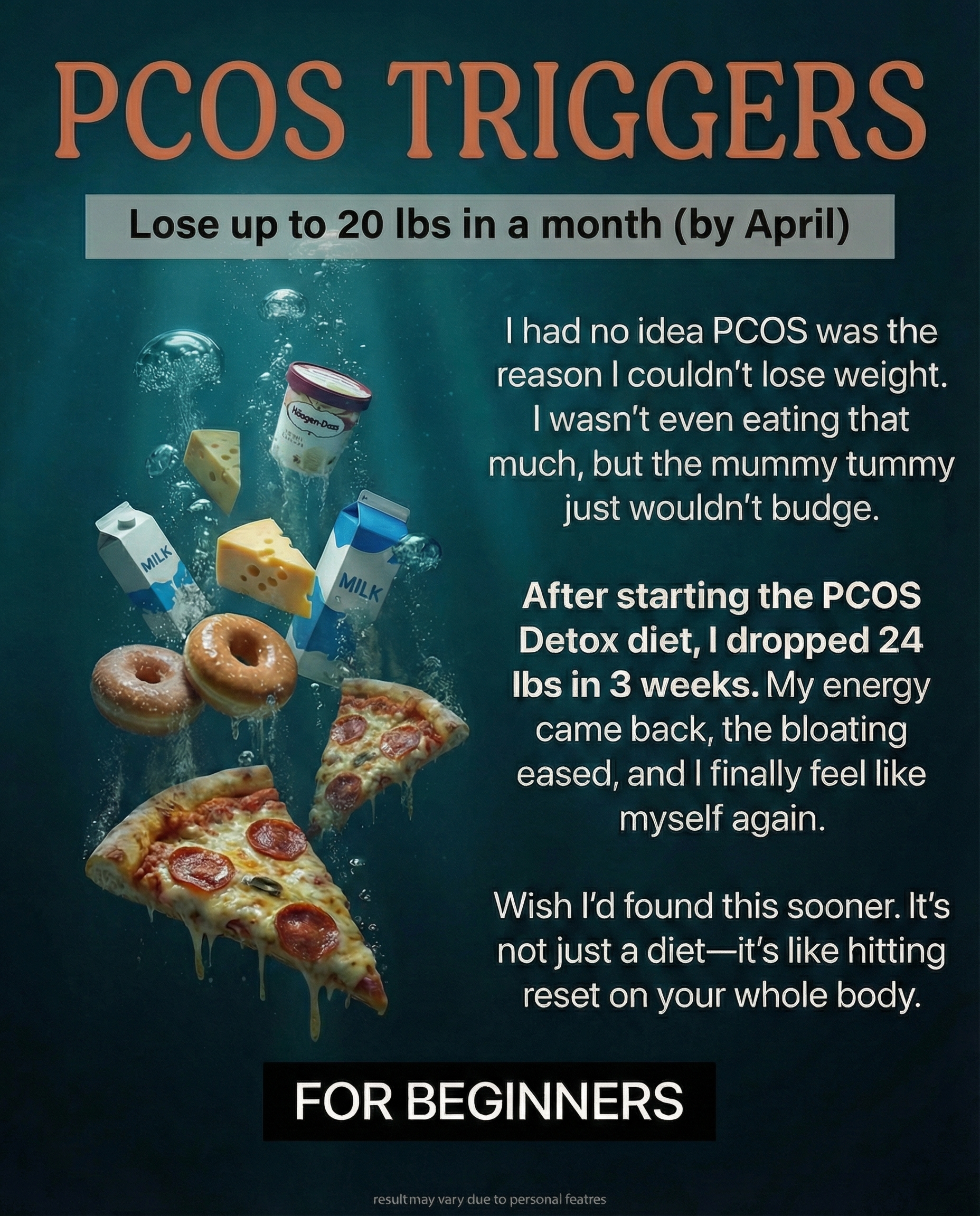 PCOS Weight Loss Hacks Facebook ad