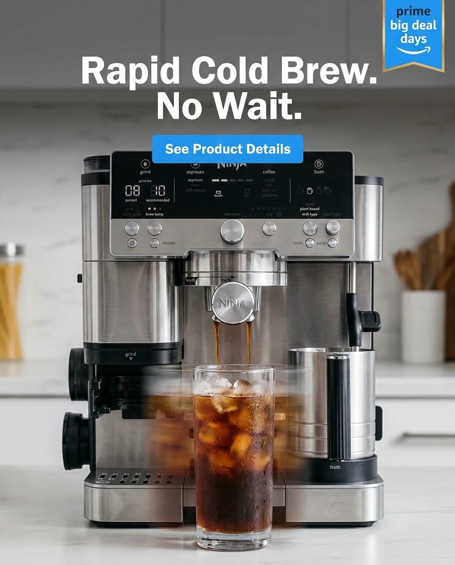 Rachel's Finds Facebook ad: Cold Brew Ready in Minutes