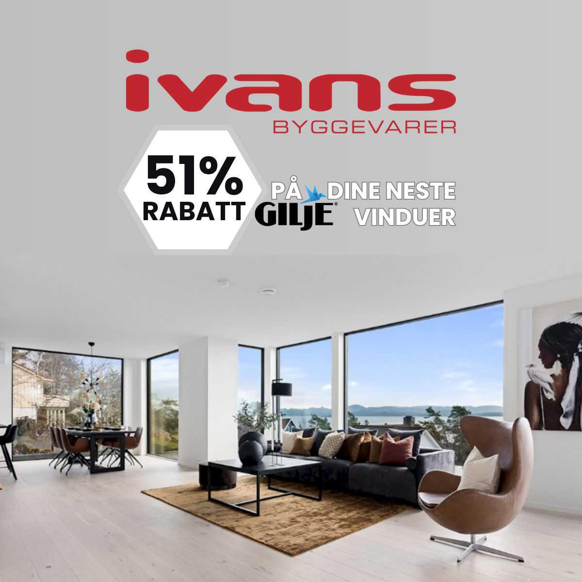 Ivans Byggevare AS Facebook ad: Jobber du med nybygg eller rehabilitering?