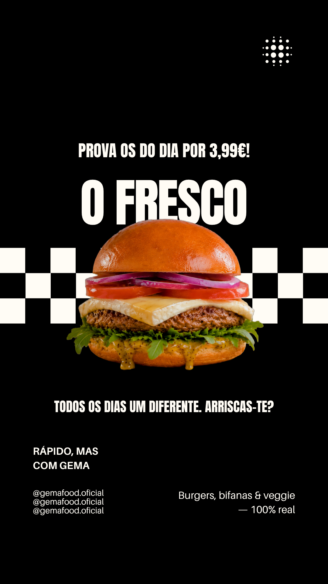 Gemafood Facebook ad: Fresco do Dia por 3,99€