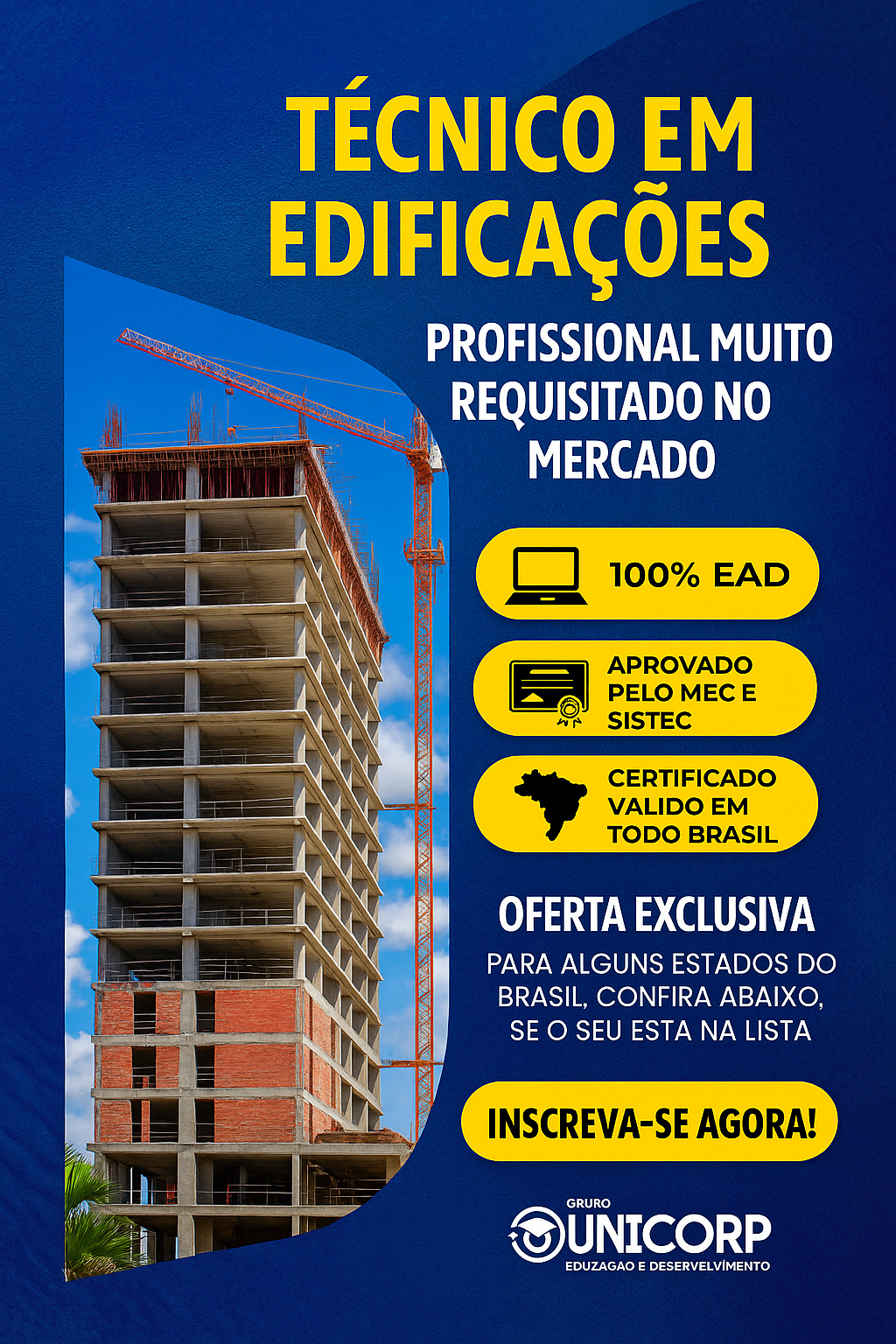 Unicorp Faculdades Facebook ad from Aug 21, 2025