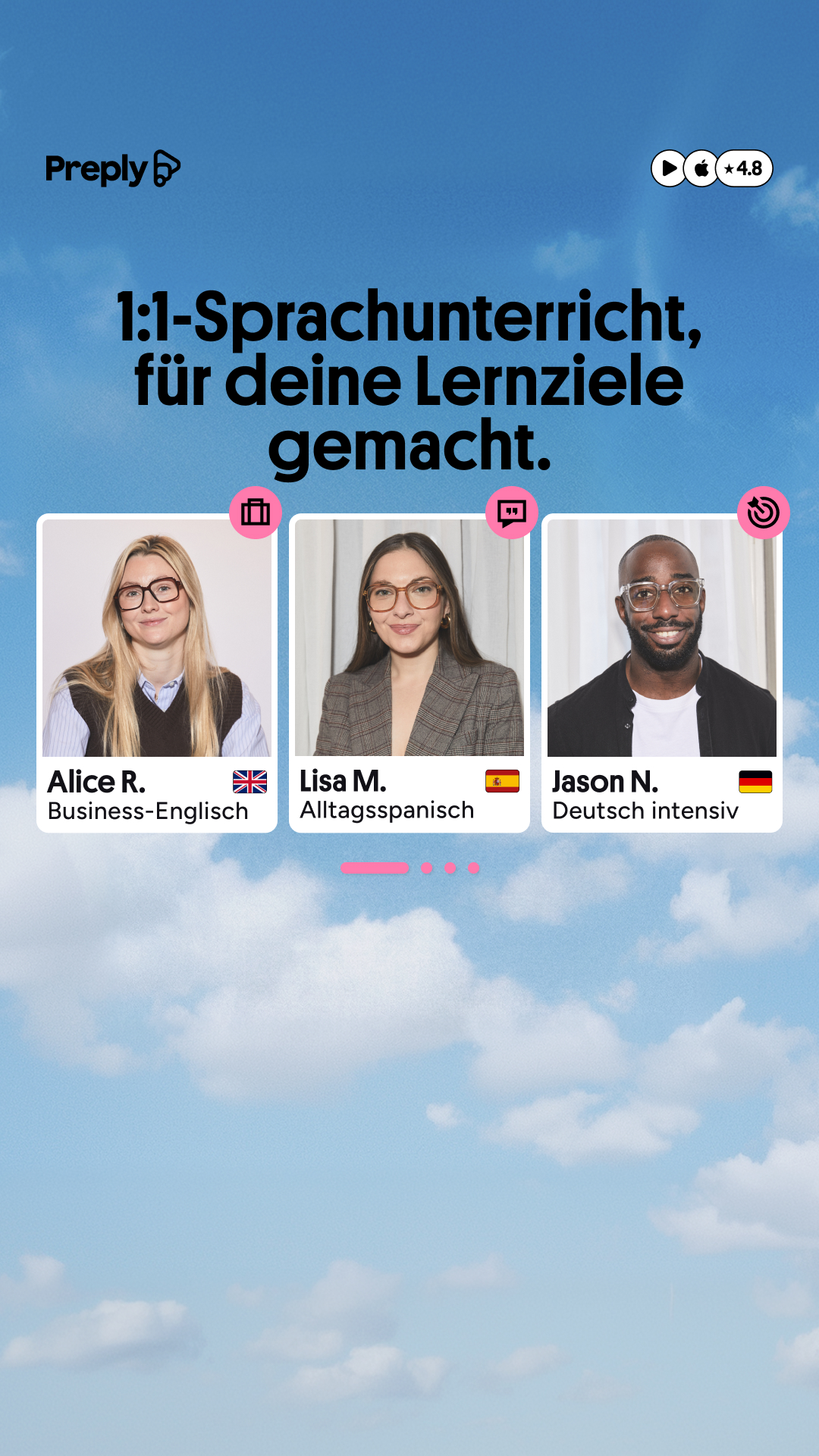 Preply Facebook ad