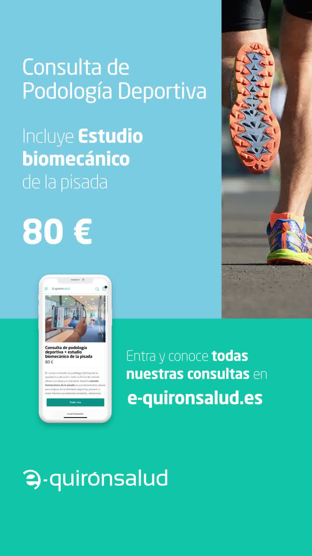 quirónsalud Facebook ad: Podología Deportiva