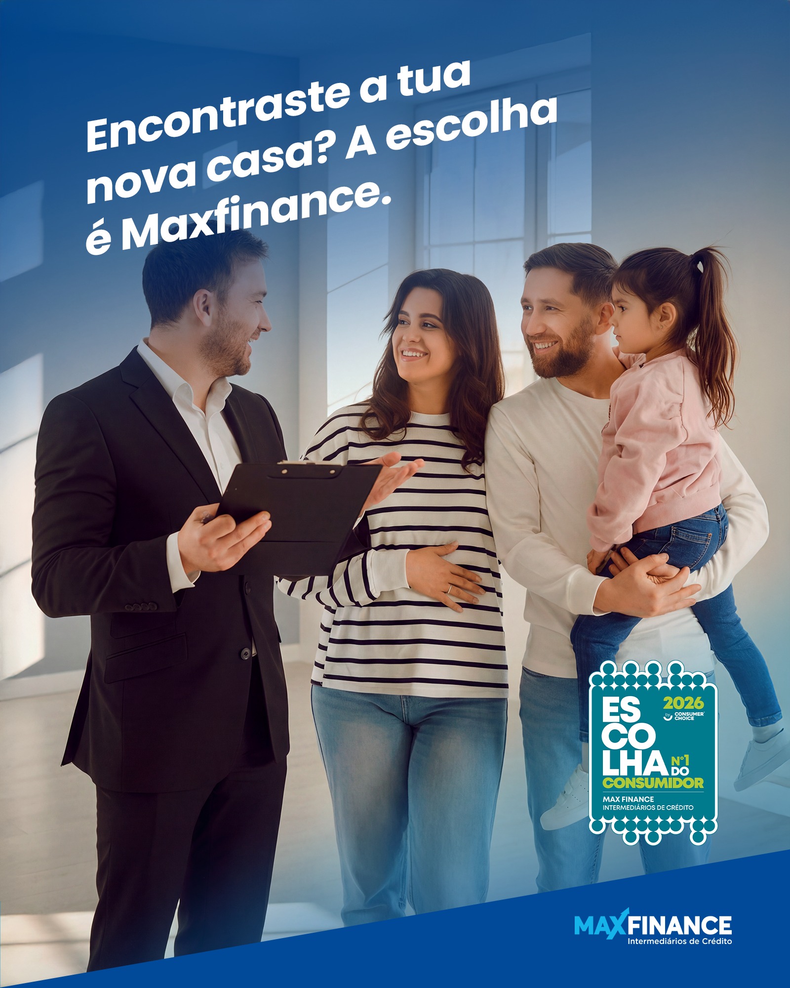 MaxFinance Facebook ad: Comprar casa é uma decisão importante.