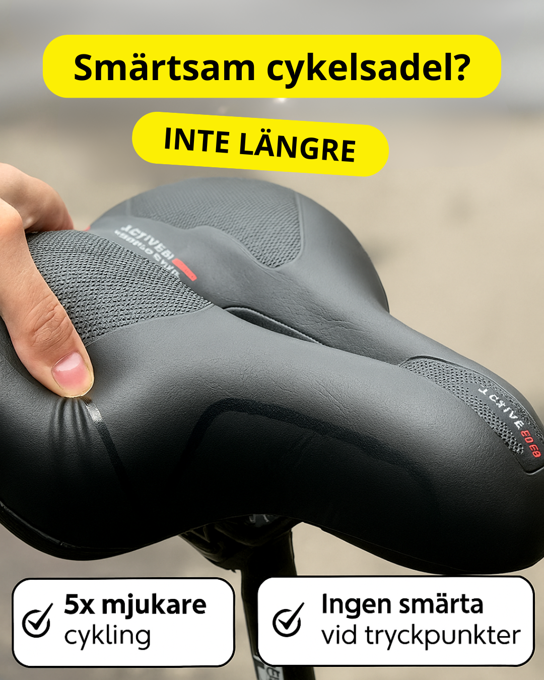 RideLab Facebook ad: Ont i rumpan när du cyklar?