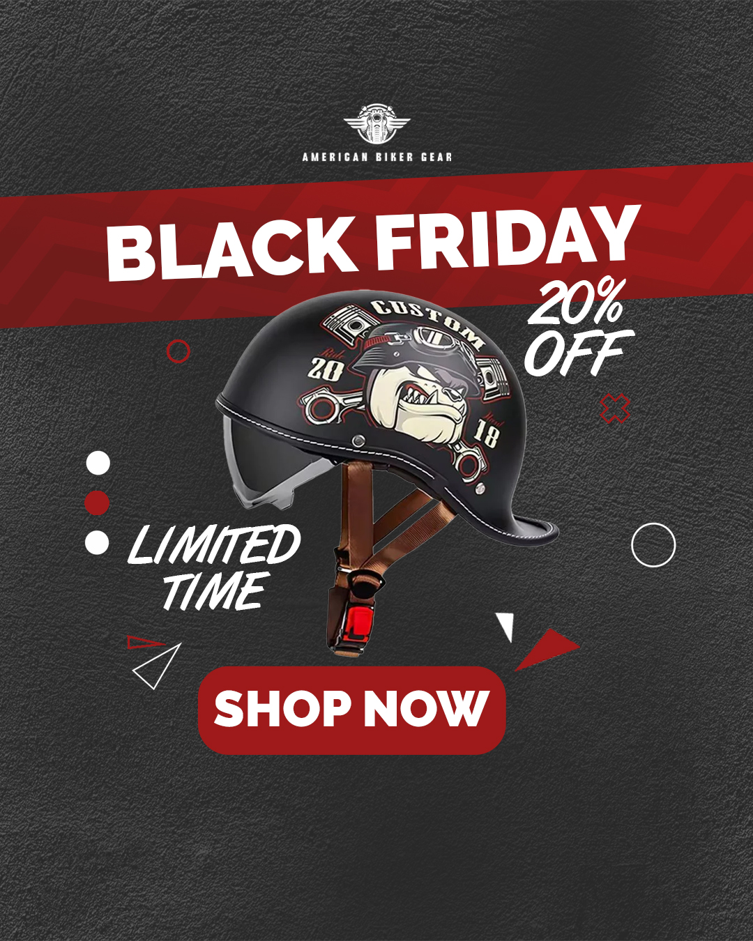 BikerGear - Freedom Wear Facebook ad