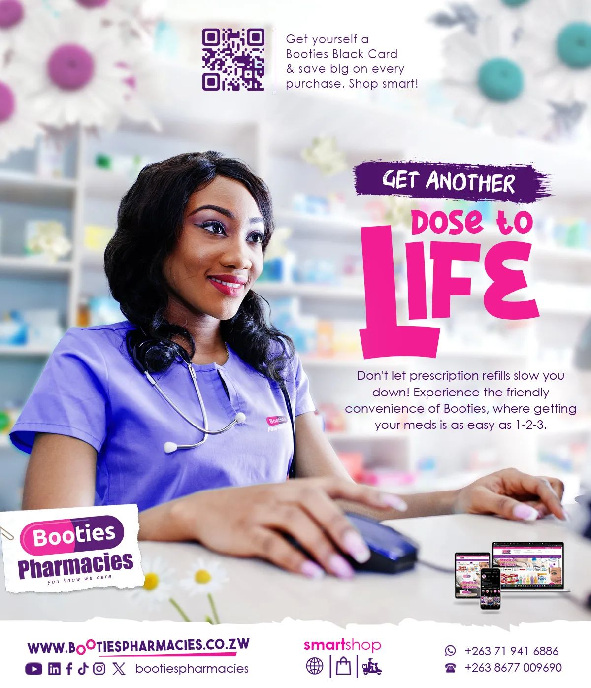 Booties Pharmacies Facebook ad