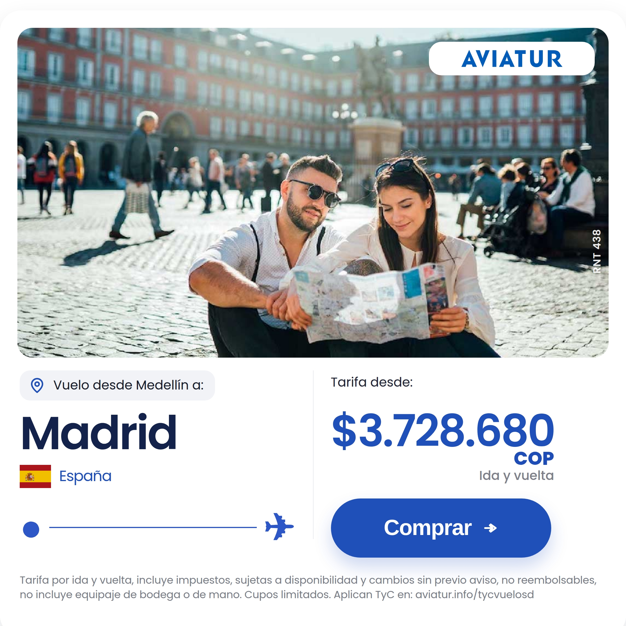 Aviatur Facebook ad