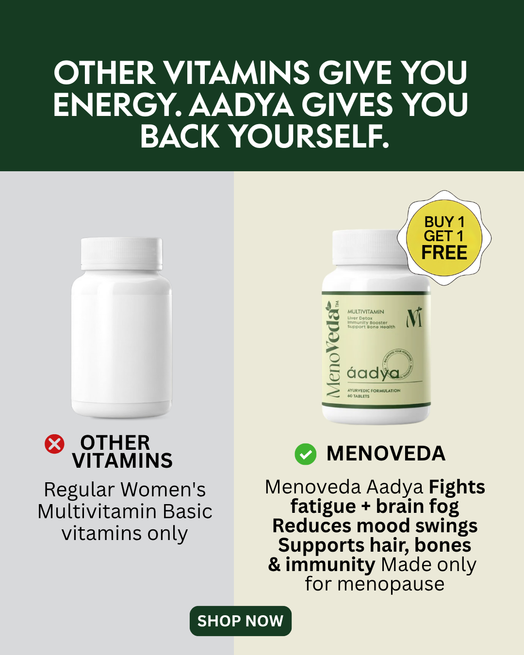Menoveda Facebook ad