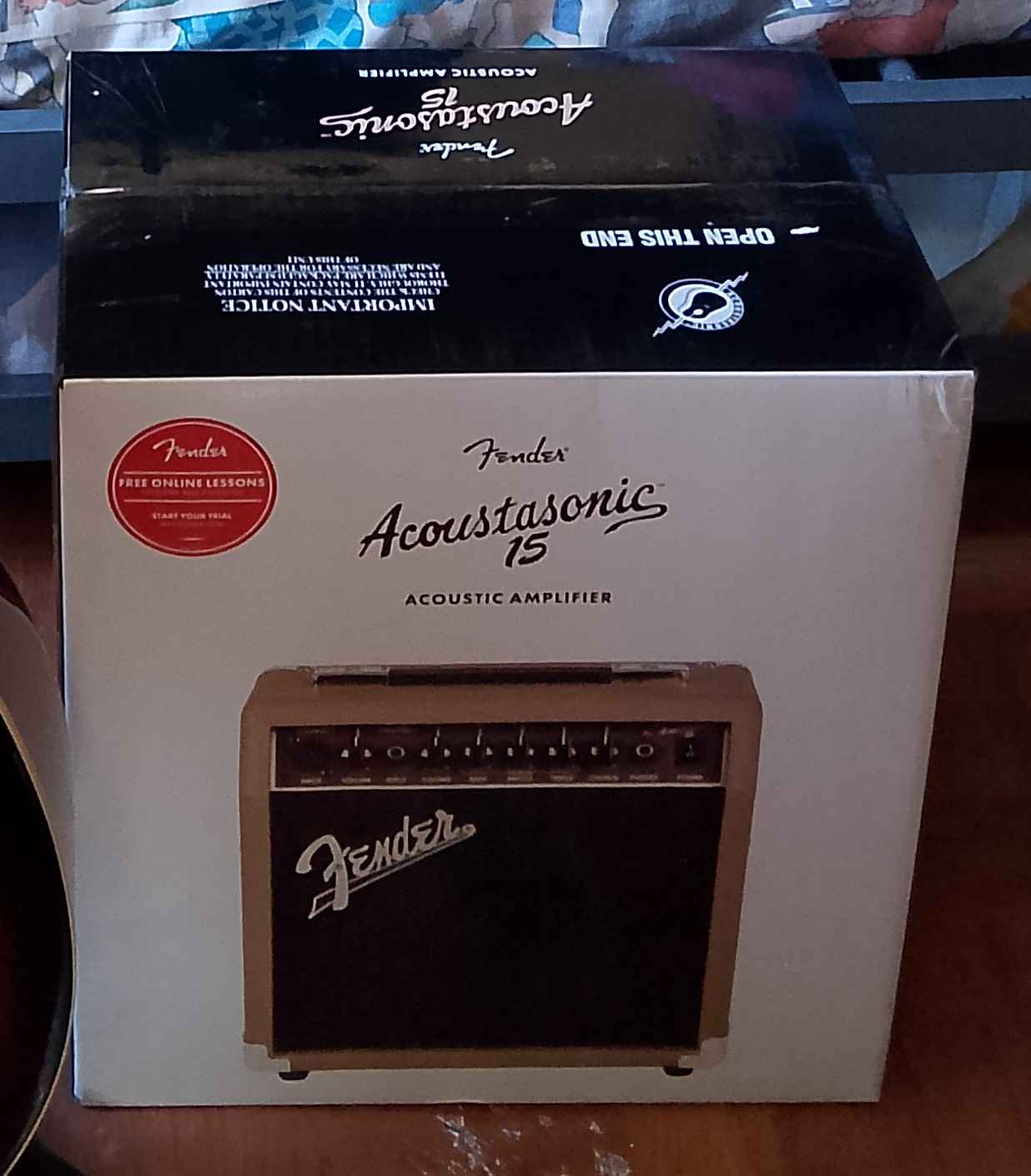Kenneth Hernandez Facebook ad: Fender Acoustatonic 15 (Brand New)